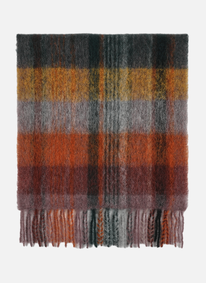 Colourful fringed scarf SAISON 1865