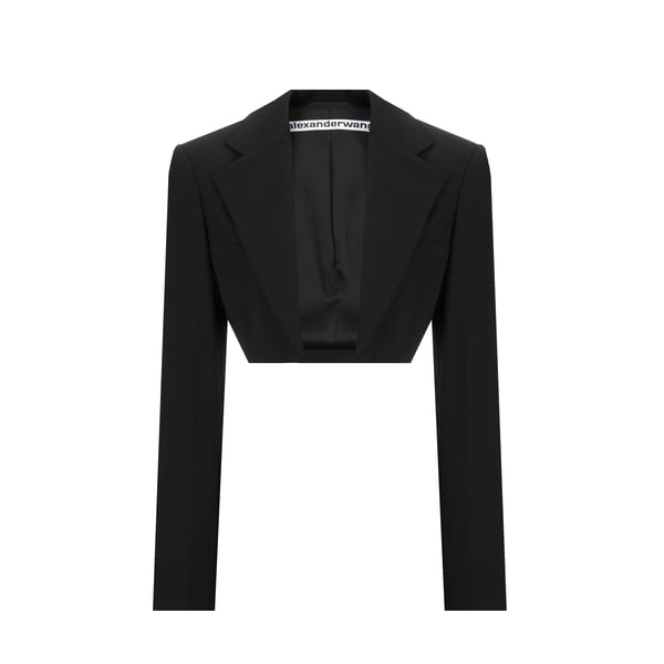 Blazer court en laine