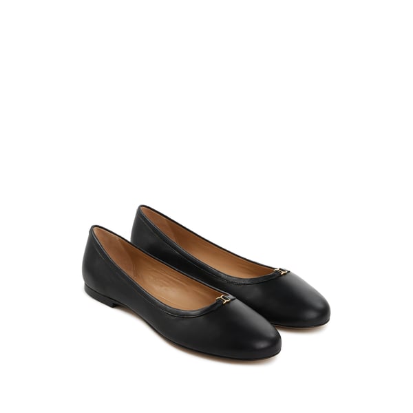 Chloé Black Nappa Leather Marcie Ballerina