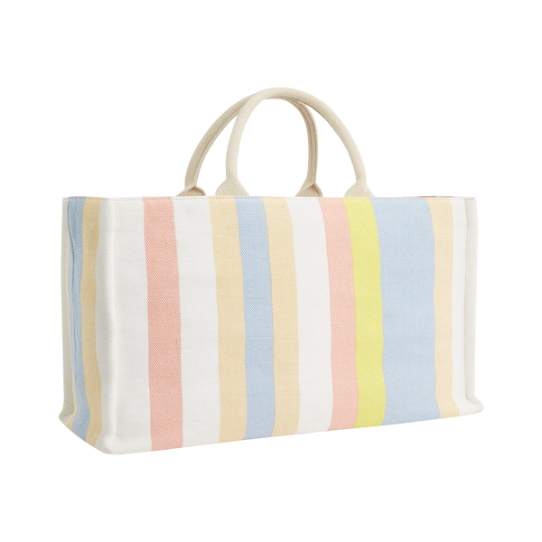 Shop Tommy Hilfiger Beach Tote Bag In Multicolour