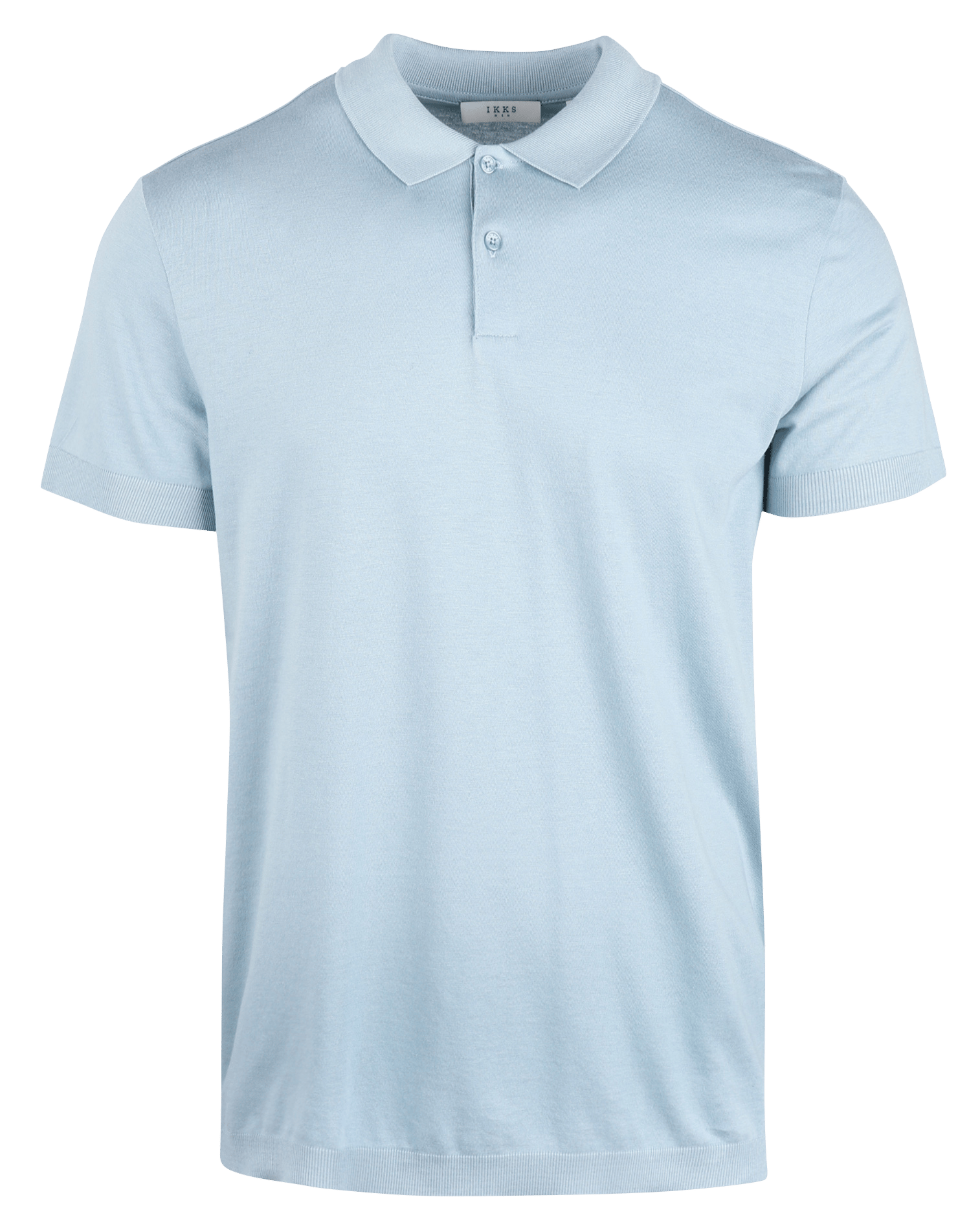 Polo regular-fit en coton mélangé Bleu