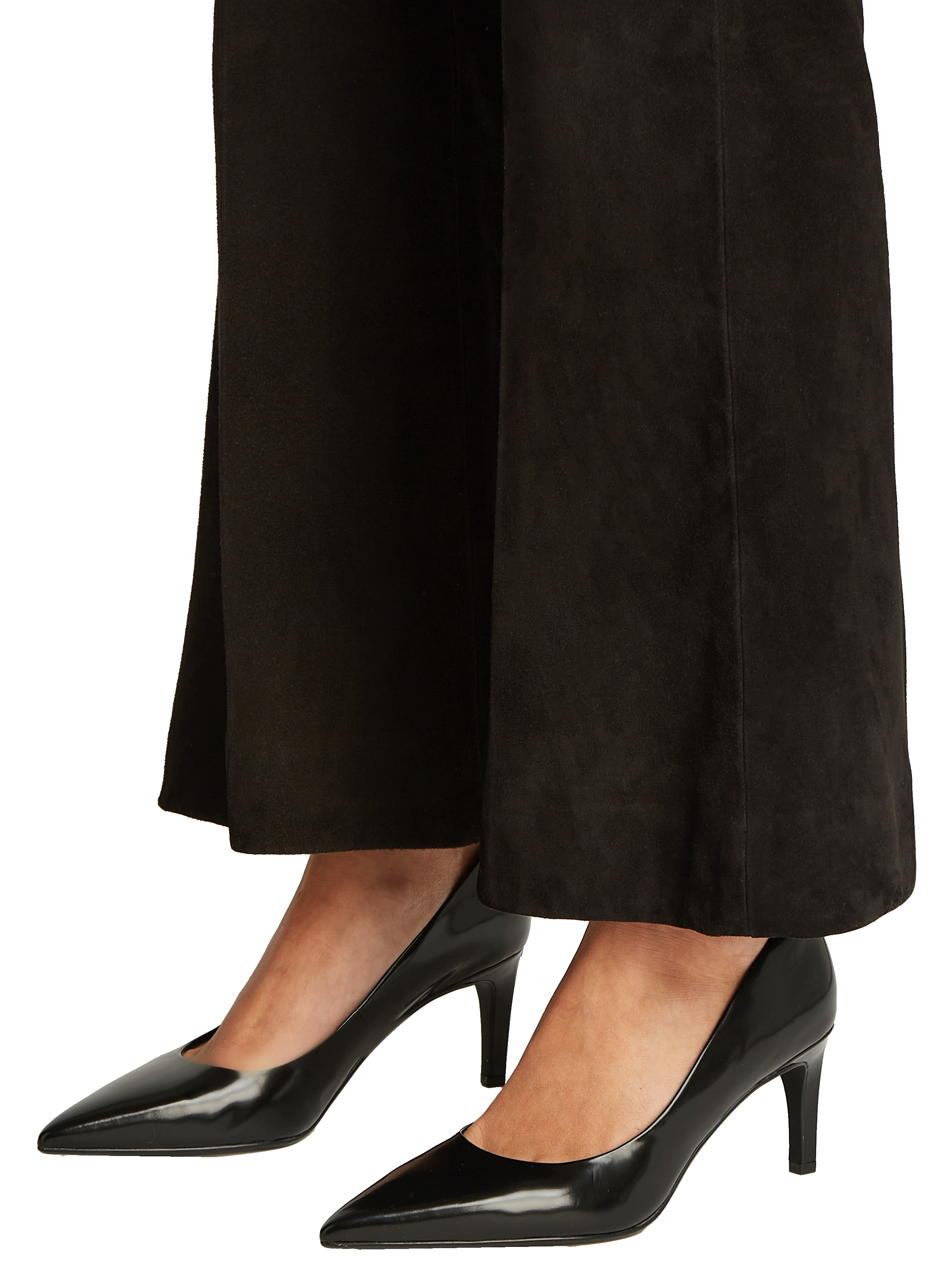 Camoscio leather Heels CALVIN KLEIN Black