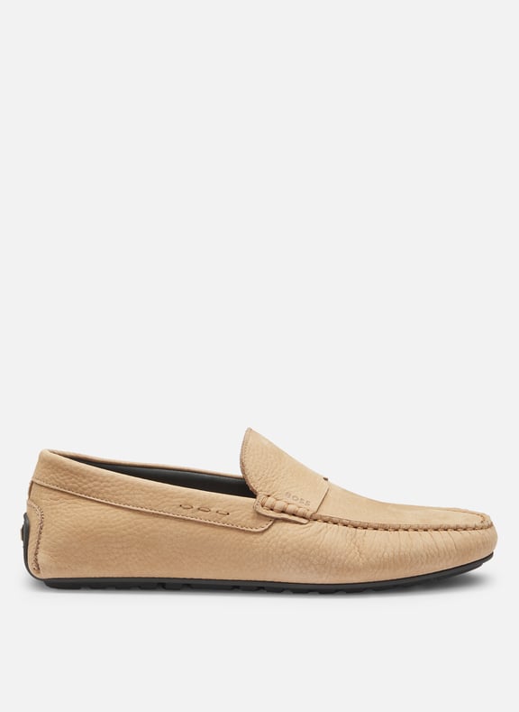 Mocassins en cuir Beige by BOSS BOSS Mocassins en cuir Beige