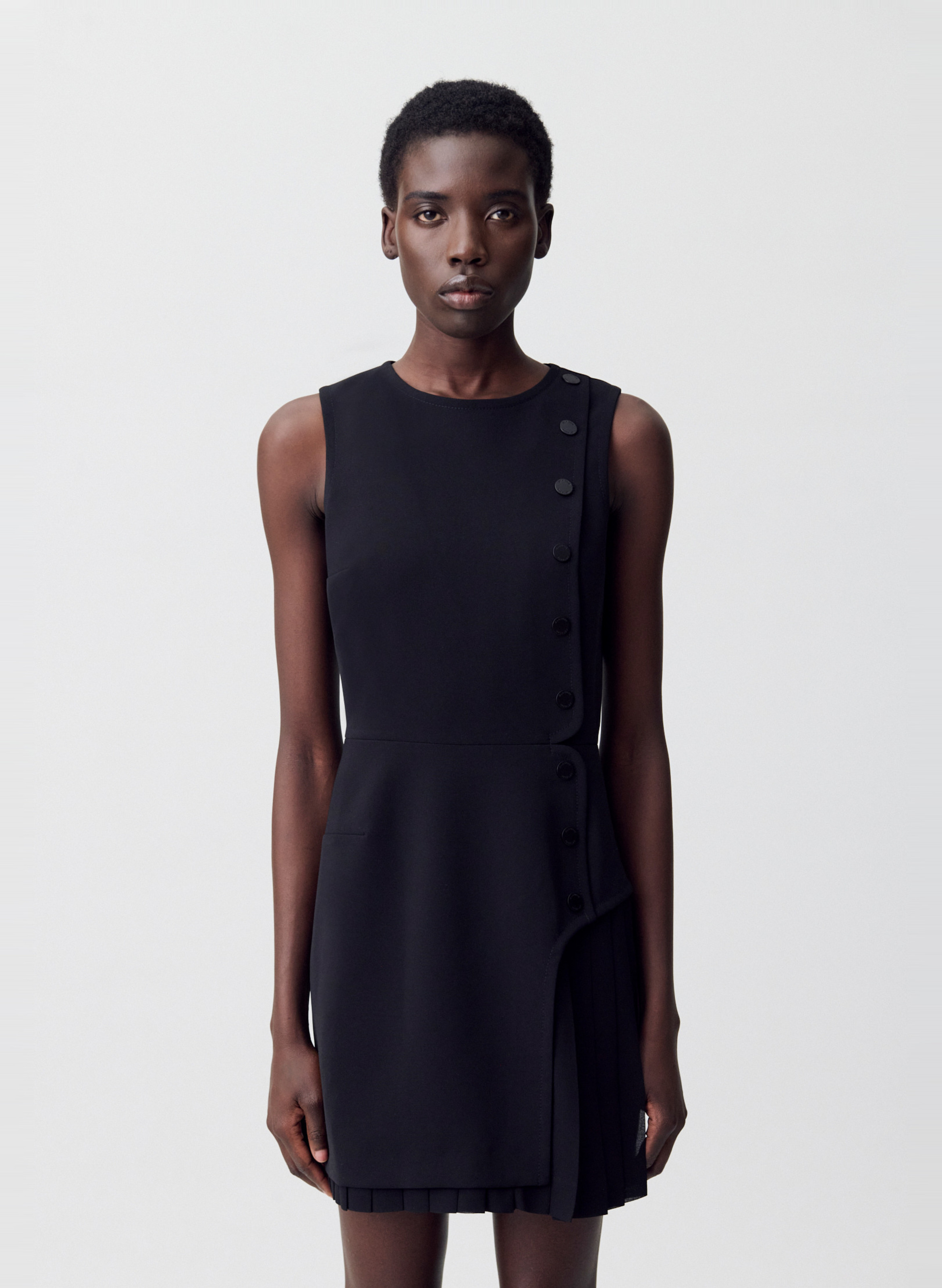 Robe courte col rond renata CLAUDIE PIERLOT Noir