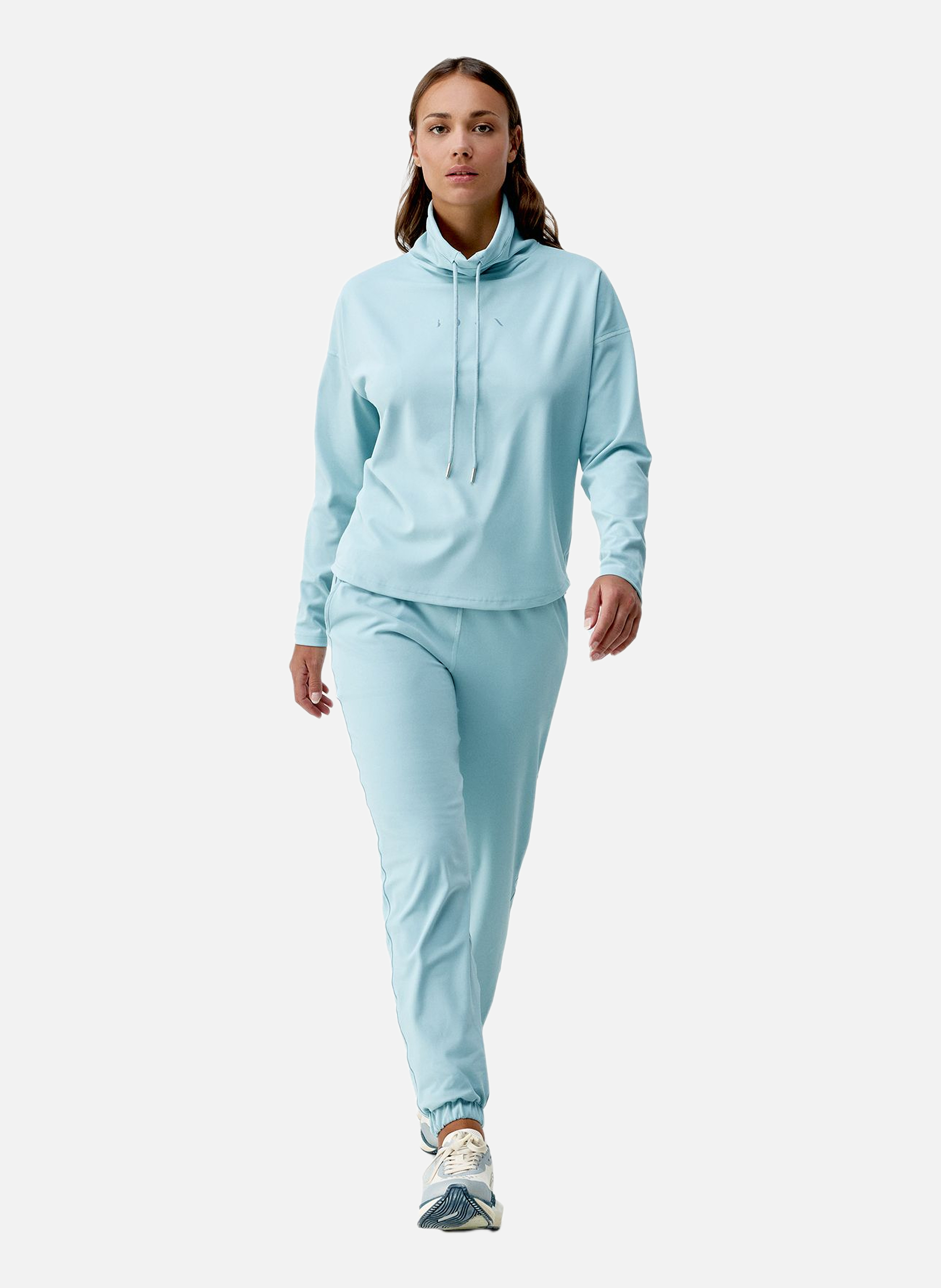 Sweat de sport sans capuche performance camille BORN LIVING YOGA Bleu