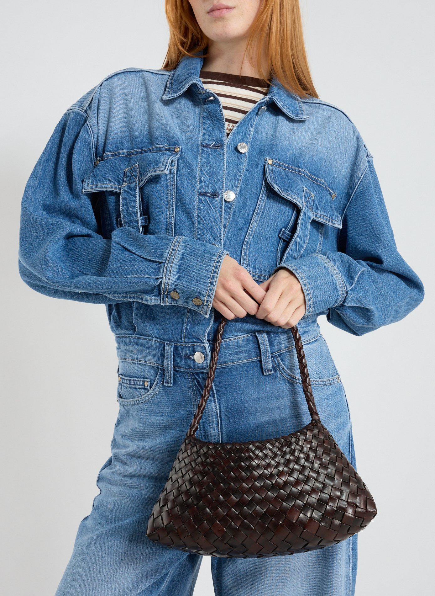 Sac à main Rosanna en cuir  DRAGON DIFFUSION Marron