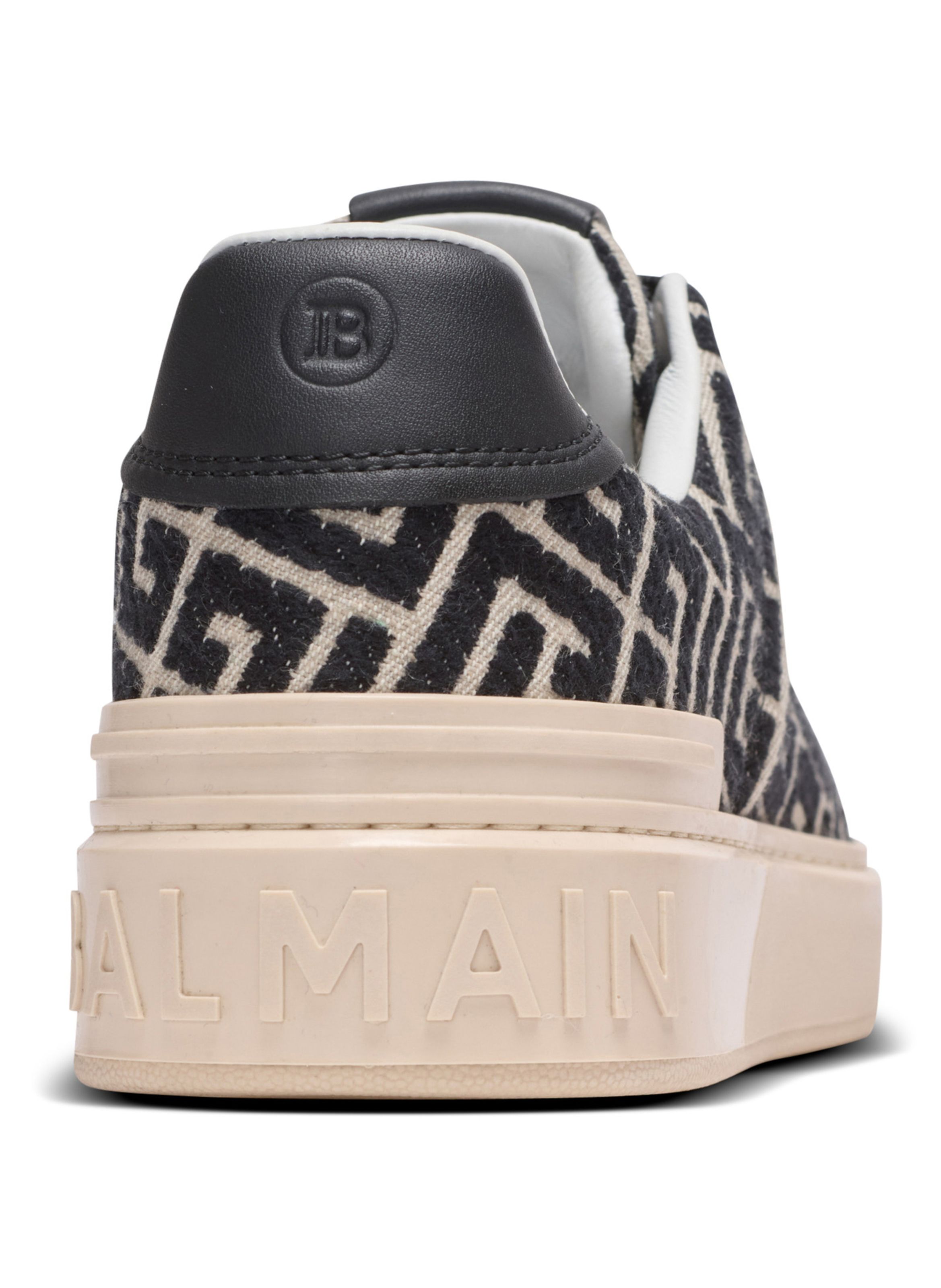 Baskets b-court en jacquard monogramme BALMAIN Noir