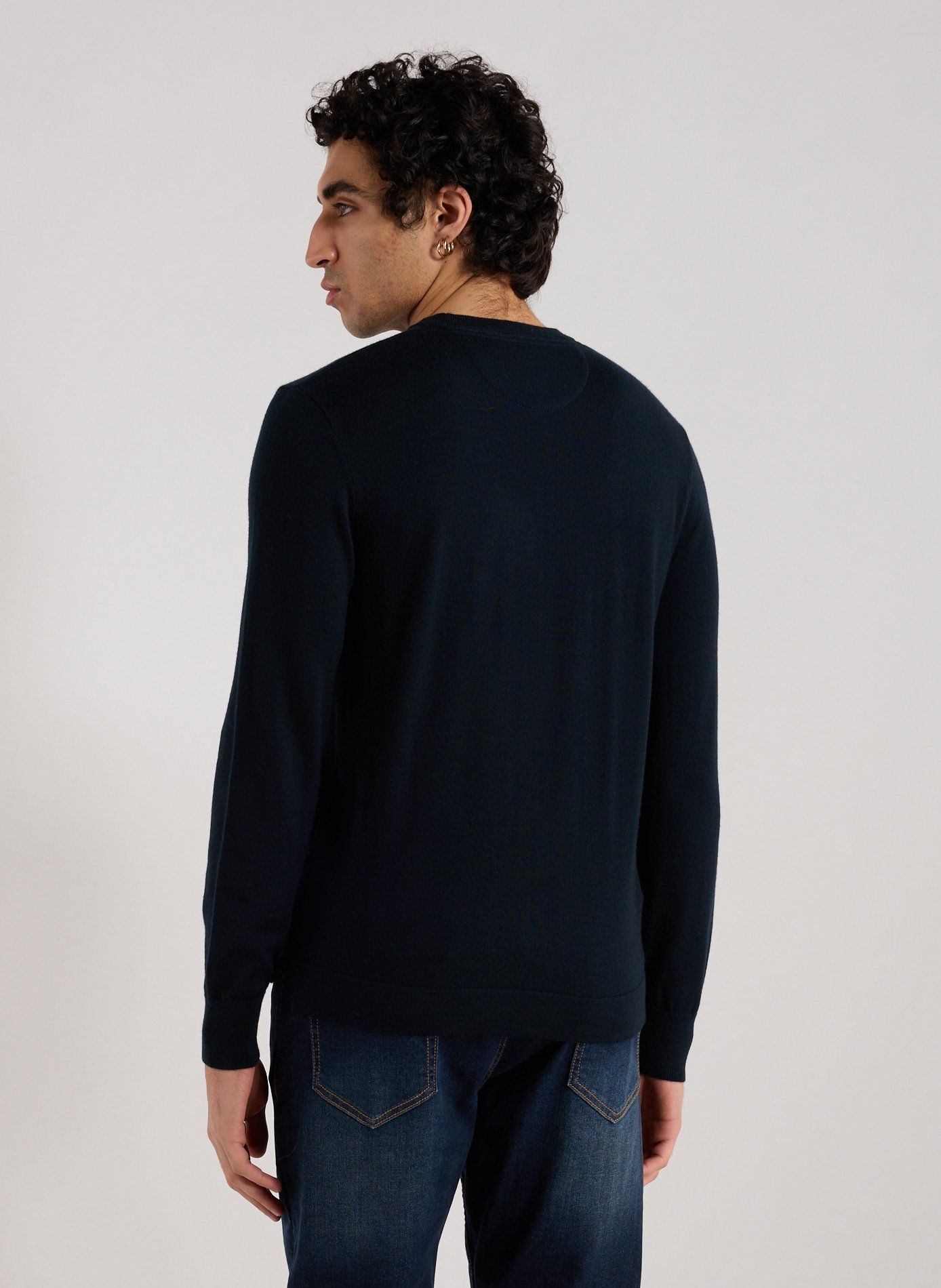  Round-neck wool jumper EDEN PARK Blue