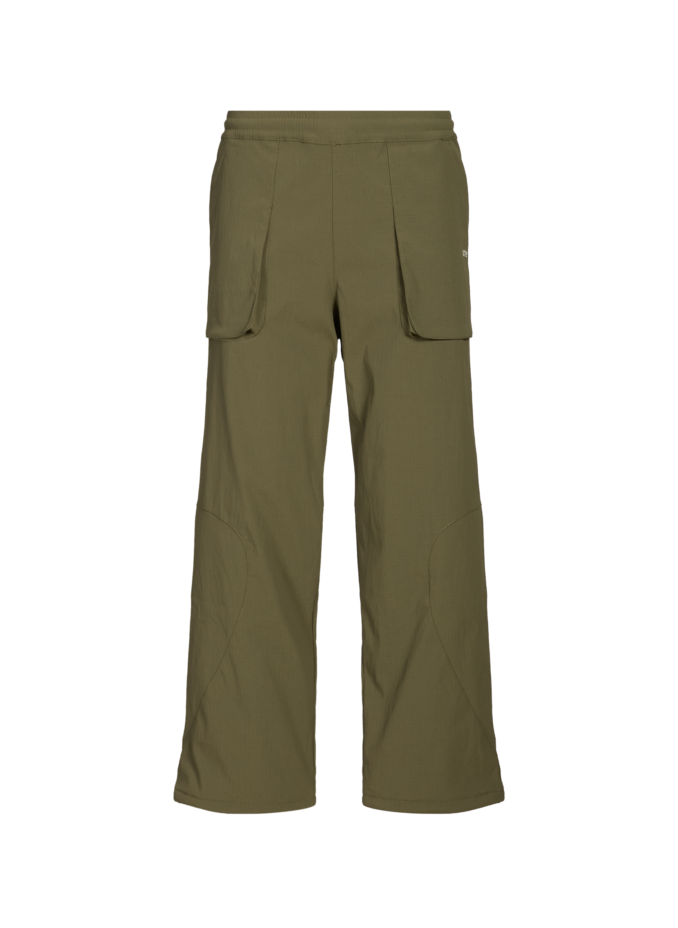 ARTE ANTWERP Straight pants with elastic waist Green