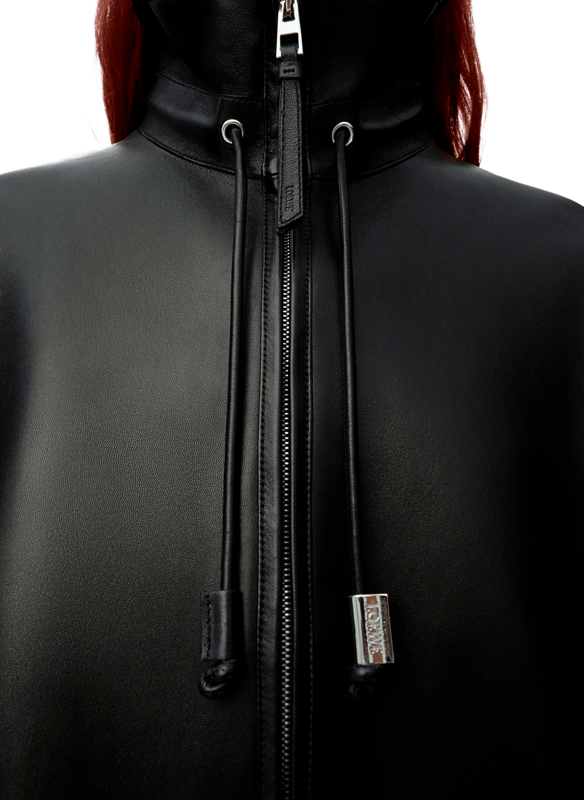 Buttoned leather Jacket LOEWE Black