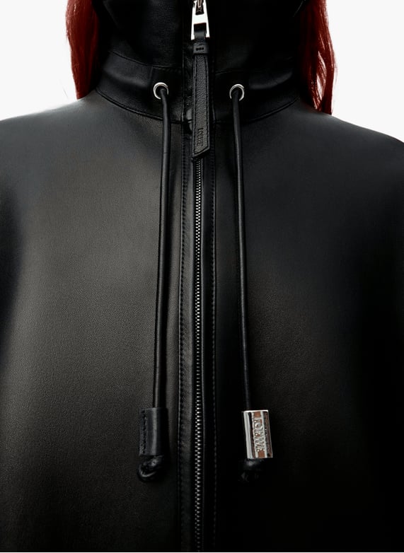 Zipped lamb nappa leather jacket Black Loewe - Men | Printemps Zipped lamb nappa leather jacket Black Loewe - Men | Printemps