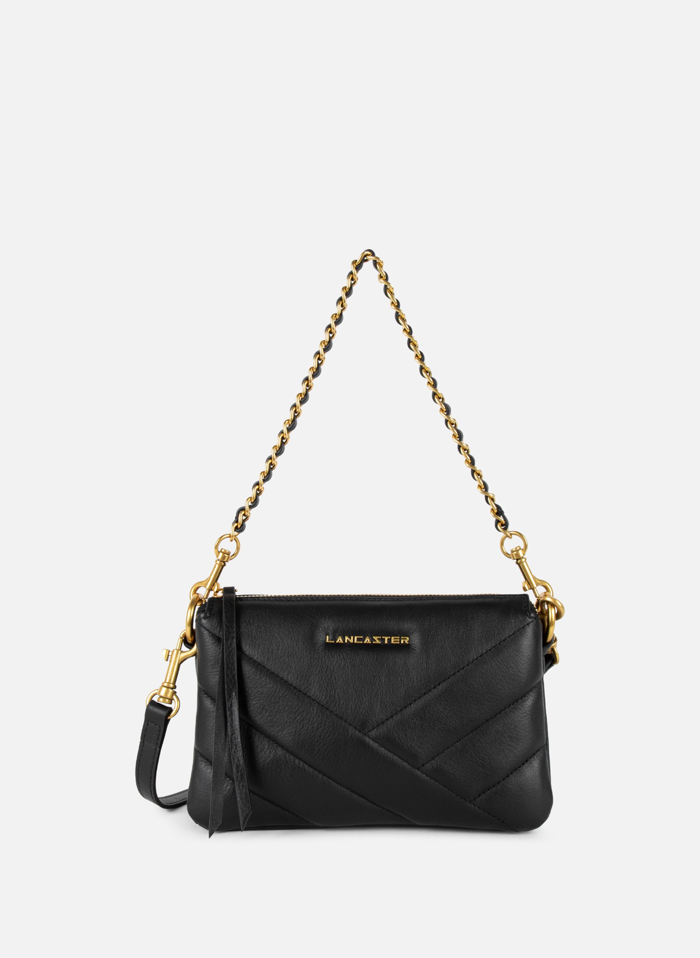 LANCASTER Small clutch - Soft Matelassé Black