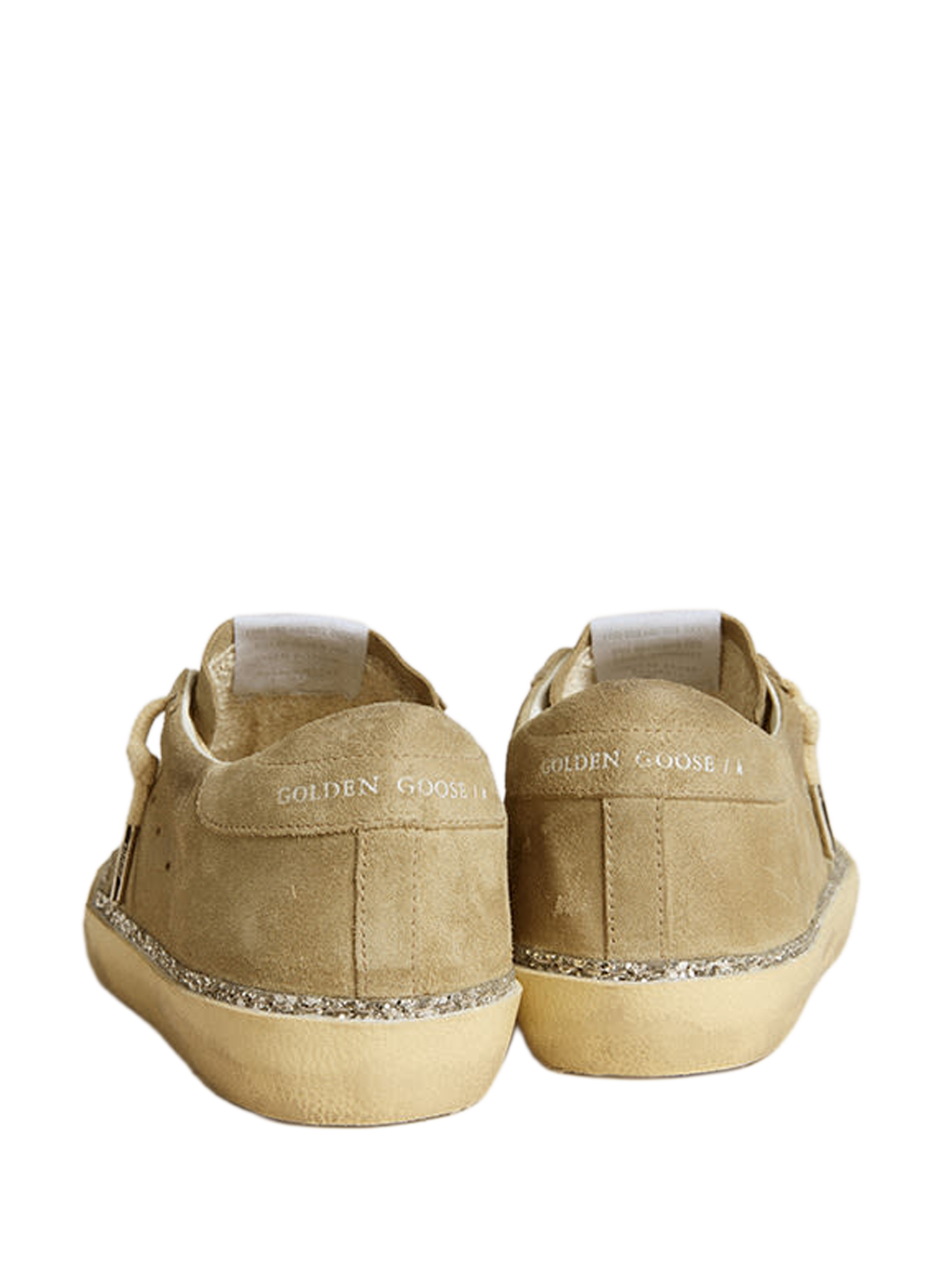 Baskets en cuir velours GOLDEN GOOSE Argent