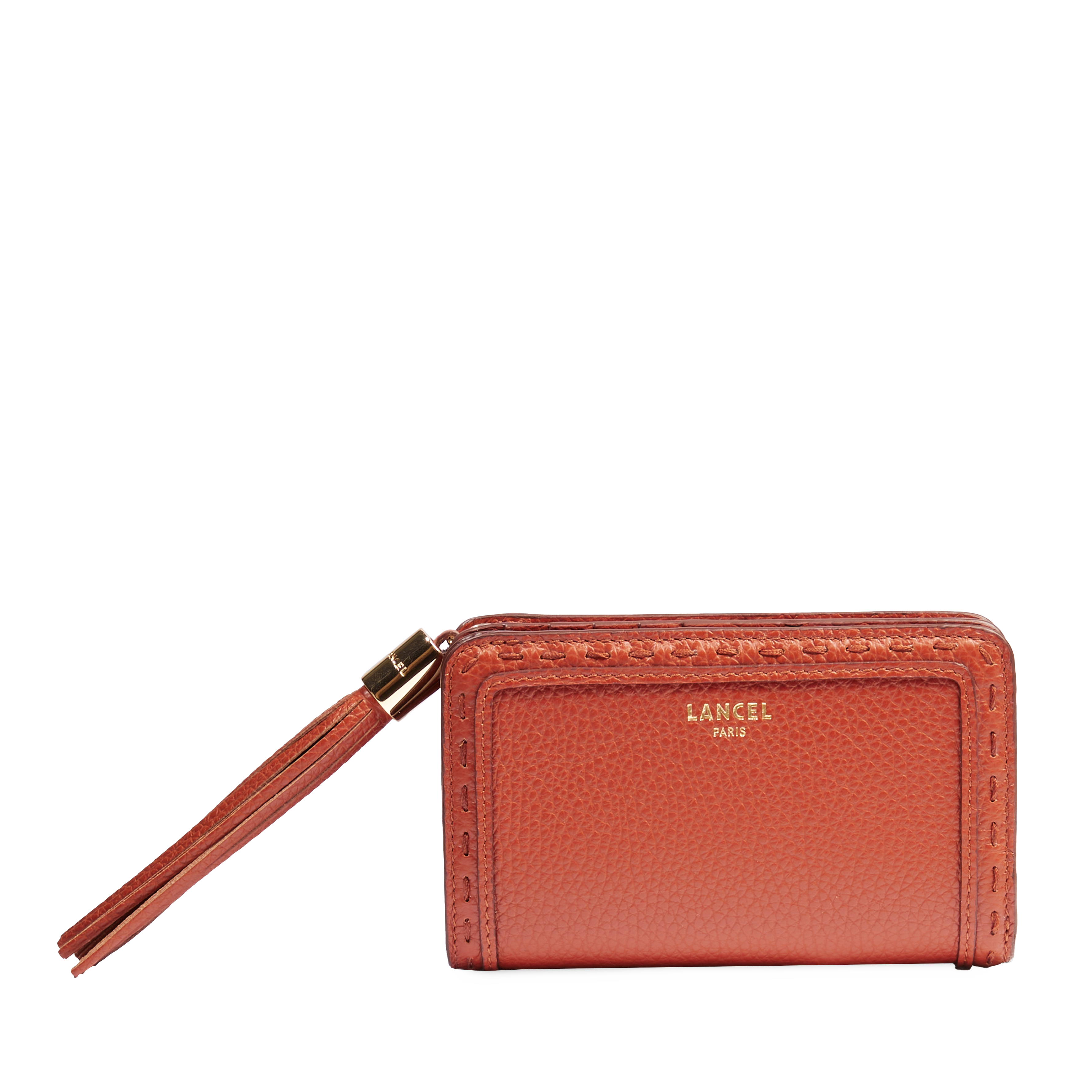 Portefeuille rectangulaire zippé premier flirt de lancel en cuir LANCEL Rouge