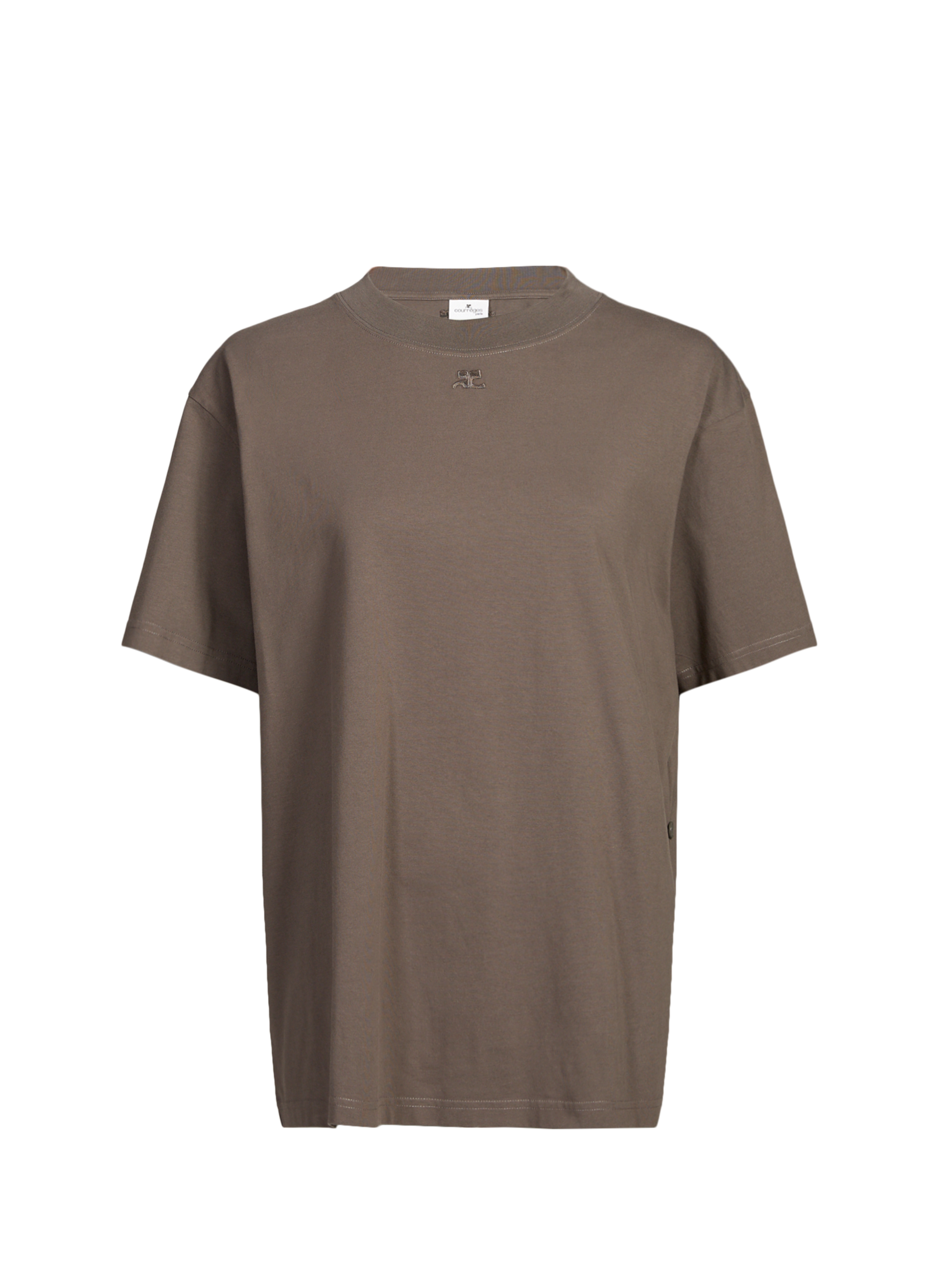 Classic Cotton T-Shirt COURRÈGES Grey