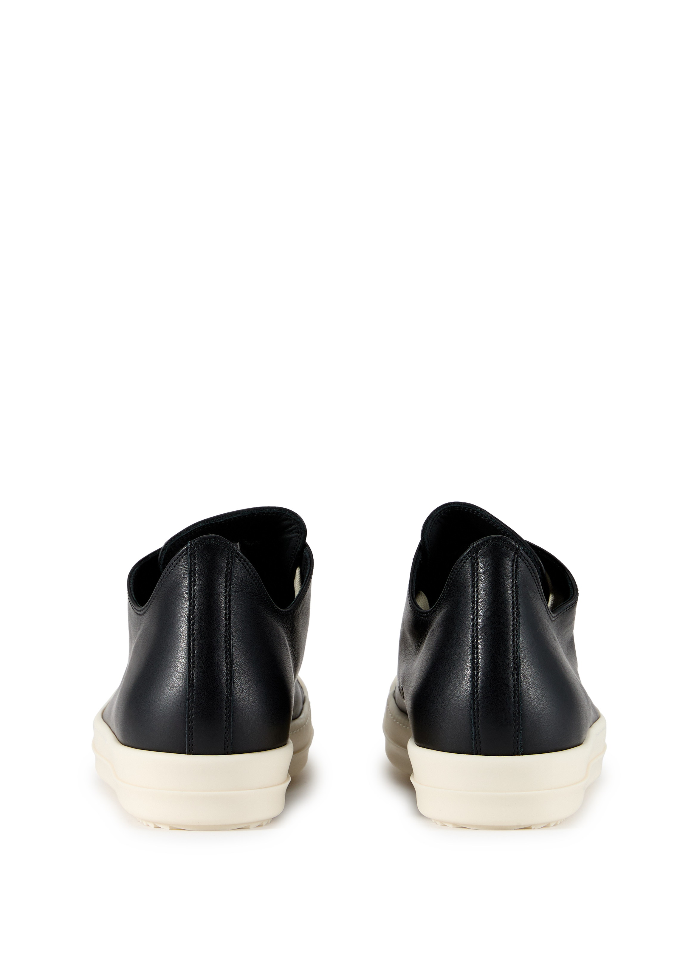 Baskets unies crantées en cuir RICK OWENS Multicolore