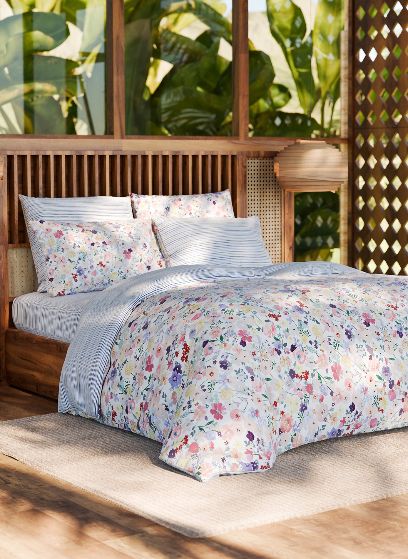 Drap housse paris rio ANNE DE SOLENE Bleu