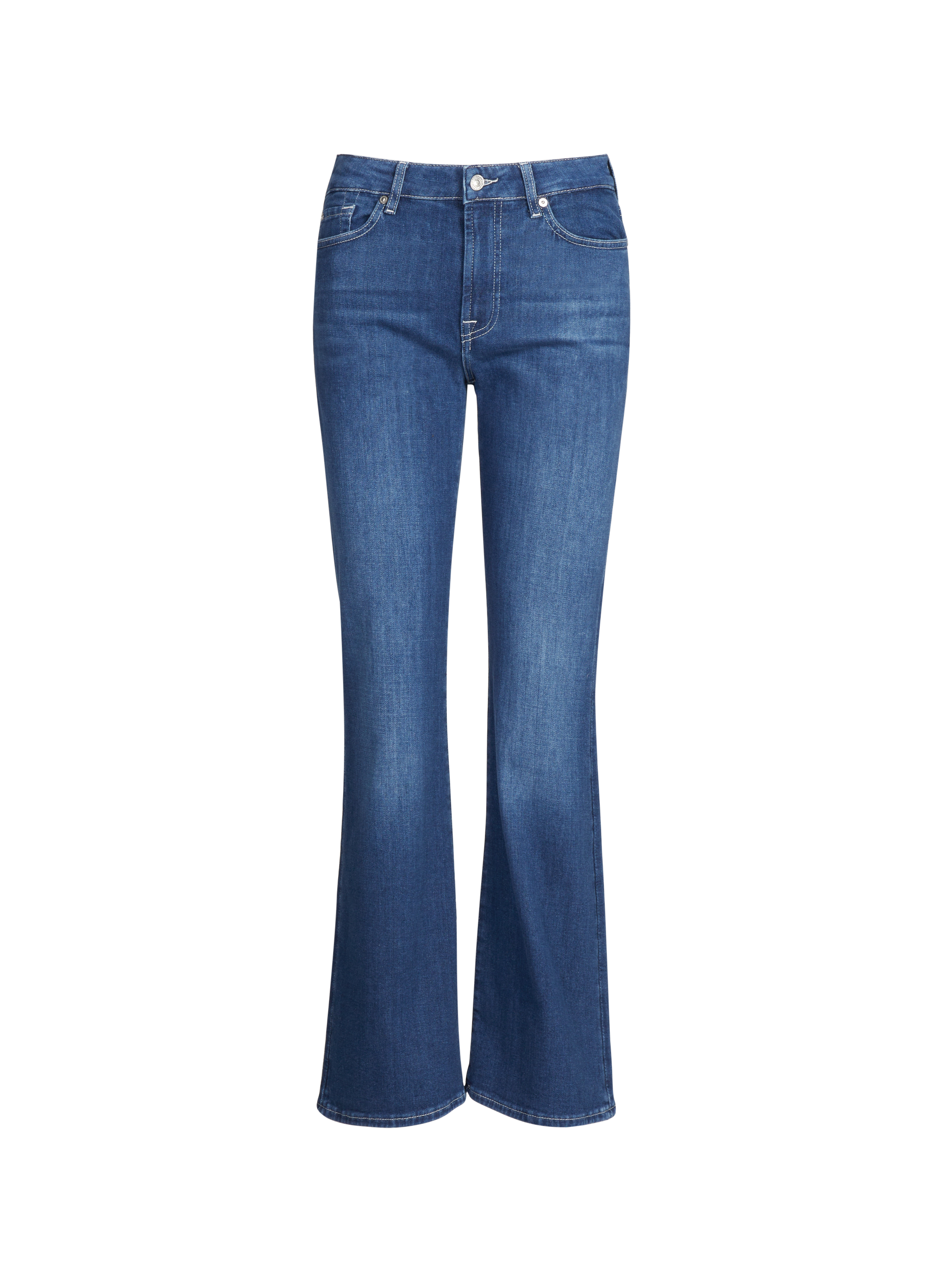 Leggy Bootcut Cotton Blend Jeans 7 FOR ALL MANKIND Blue