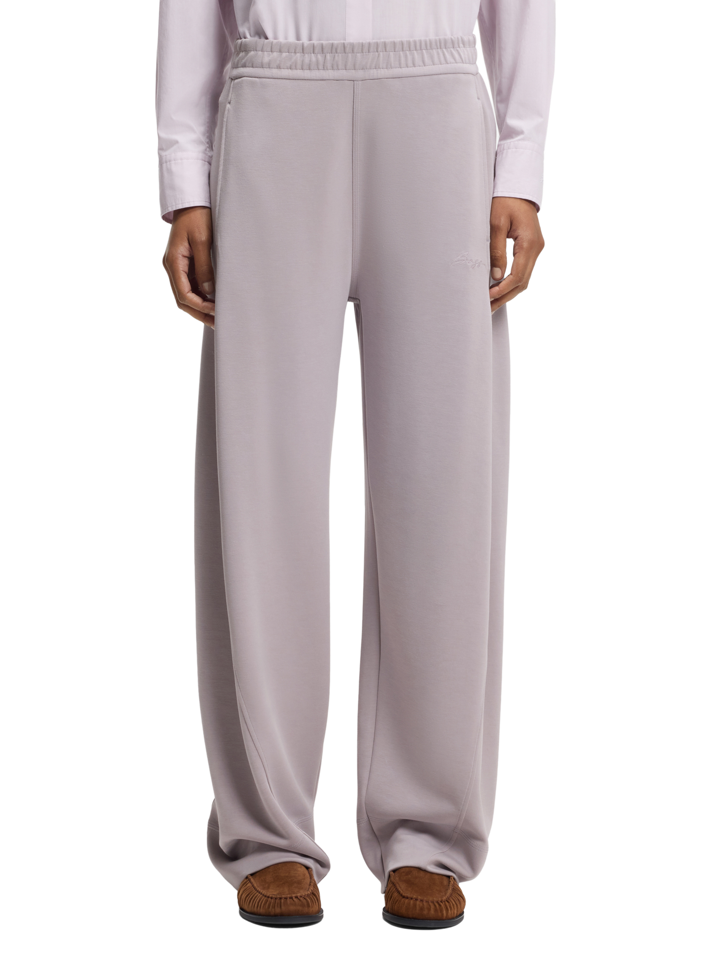 Pantaloni da tuta monocolore BOSS Viola