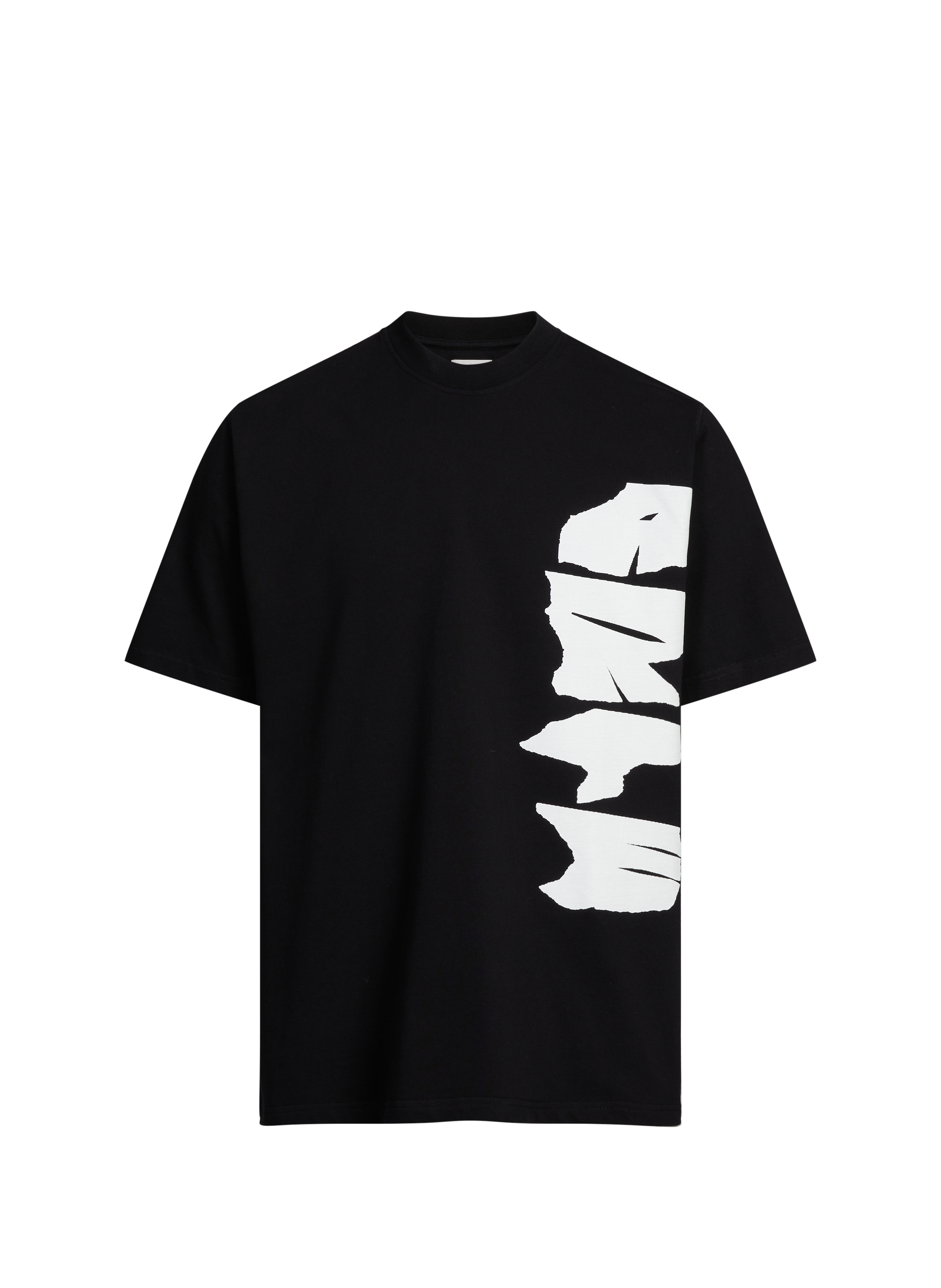 Cotton round-neck T-shirt  Black