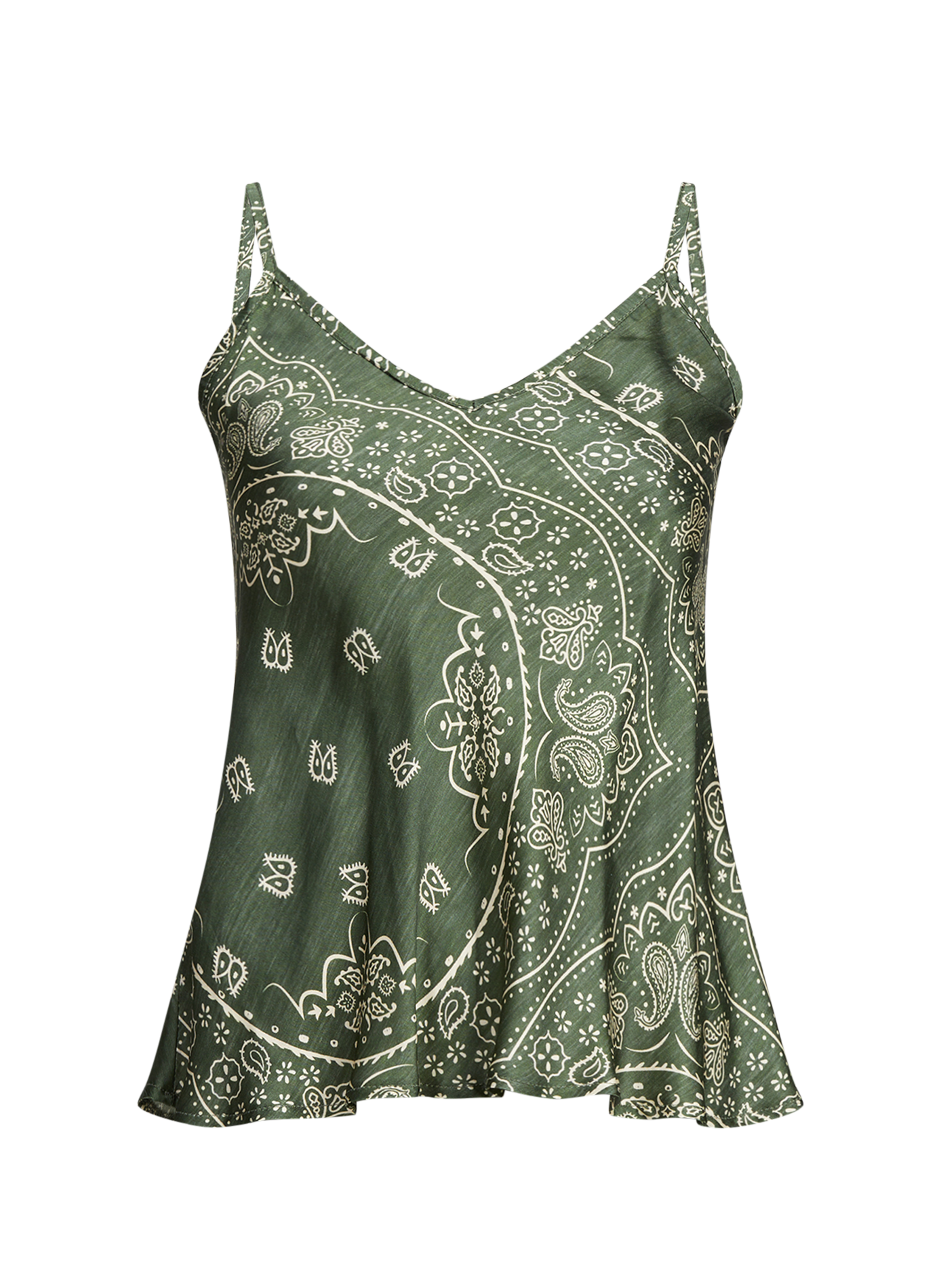 Débardeur Lewiston imprimé à col V AOKYANOS Khaki