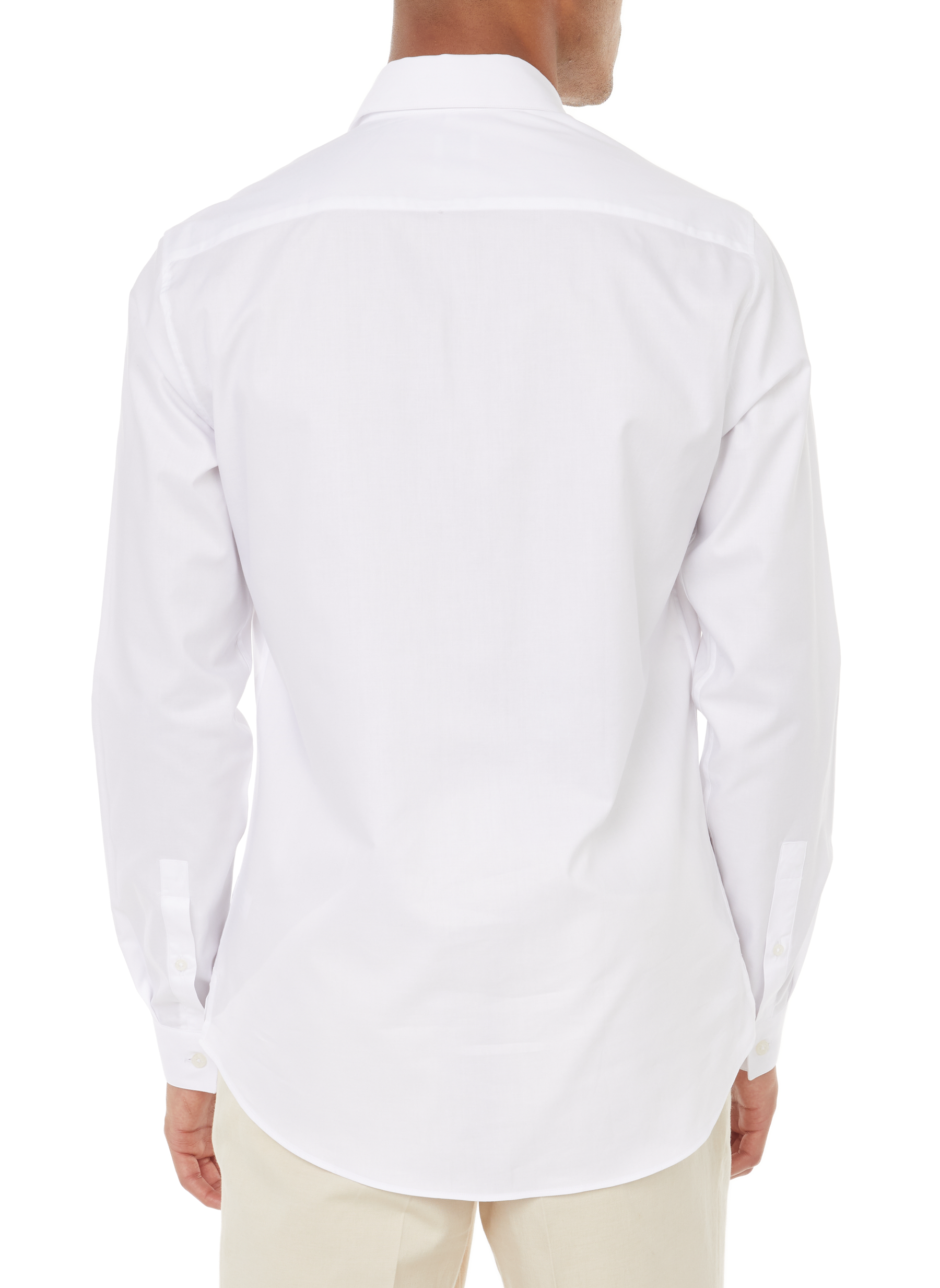 Slim-fit cotton shirt AU PRINTEMPS PARIS White