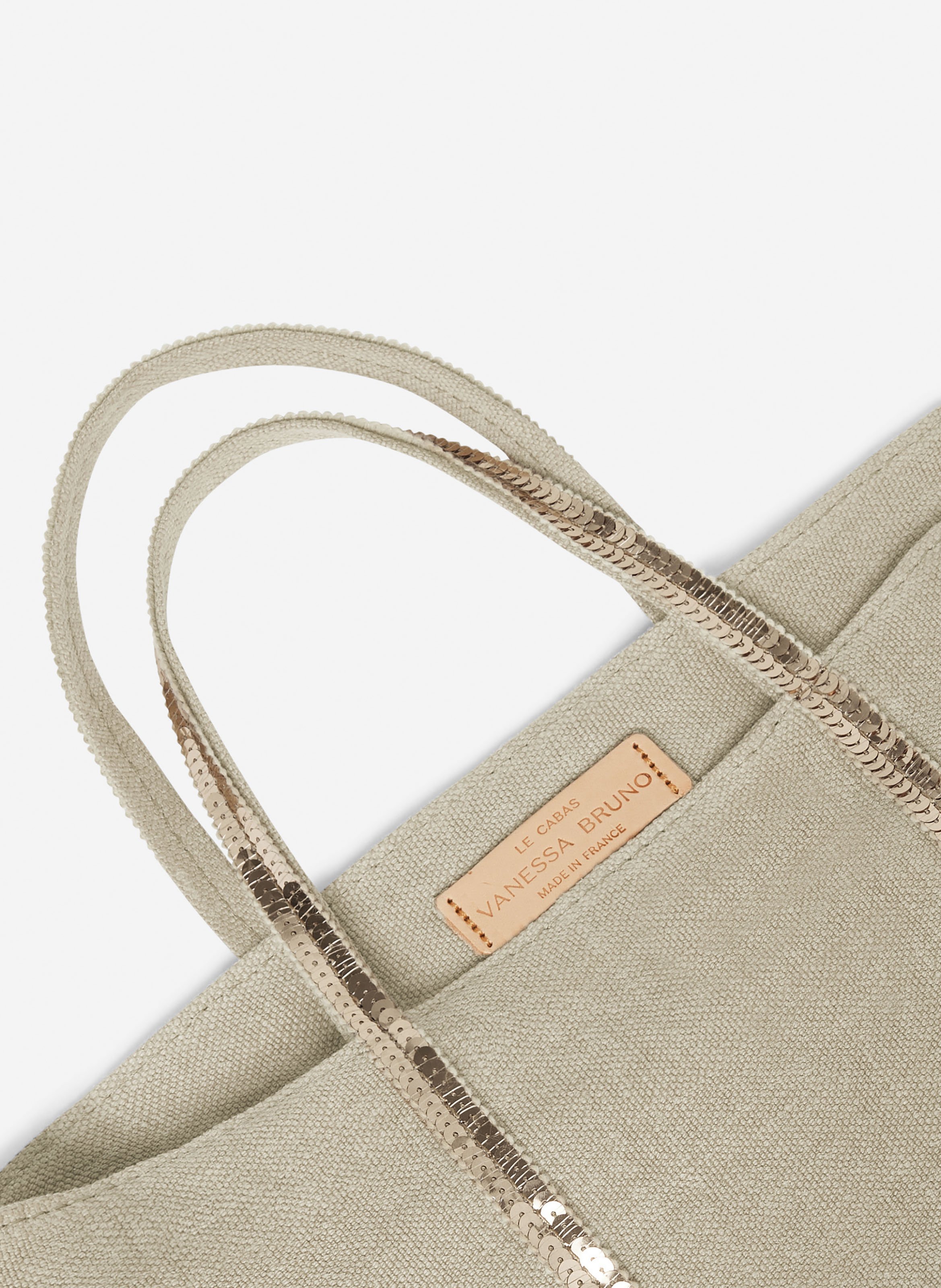 Cabas s zippé en lin VANESSA BRUNO Beige