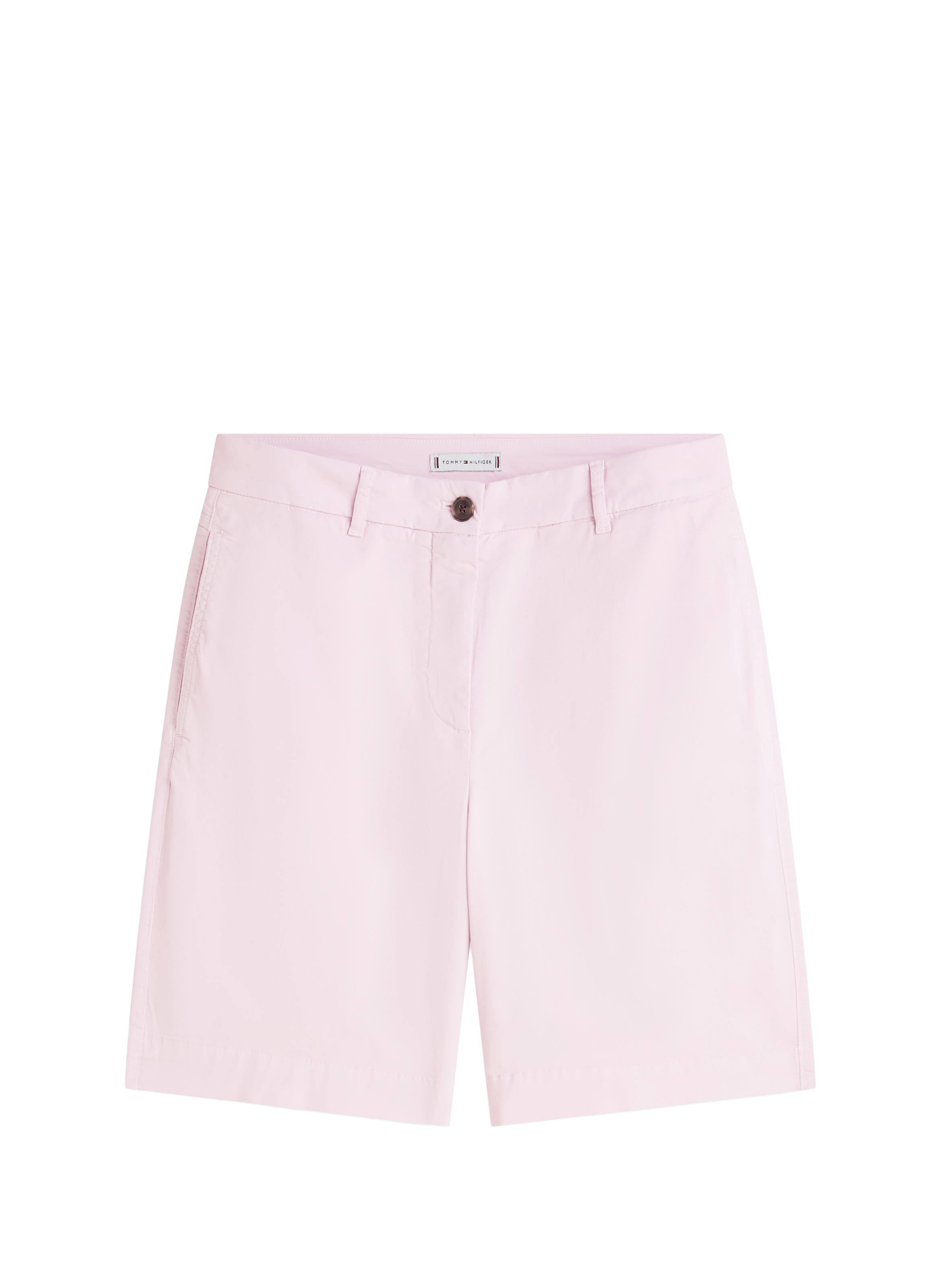 Short droit en coton mélangé TOMMY HILFIGER Rose