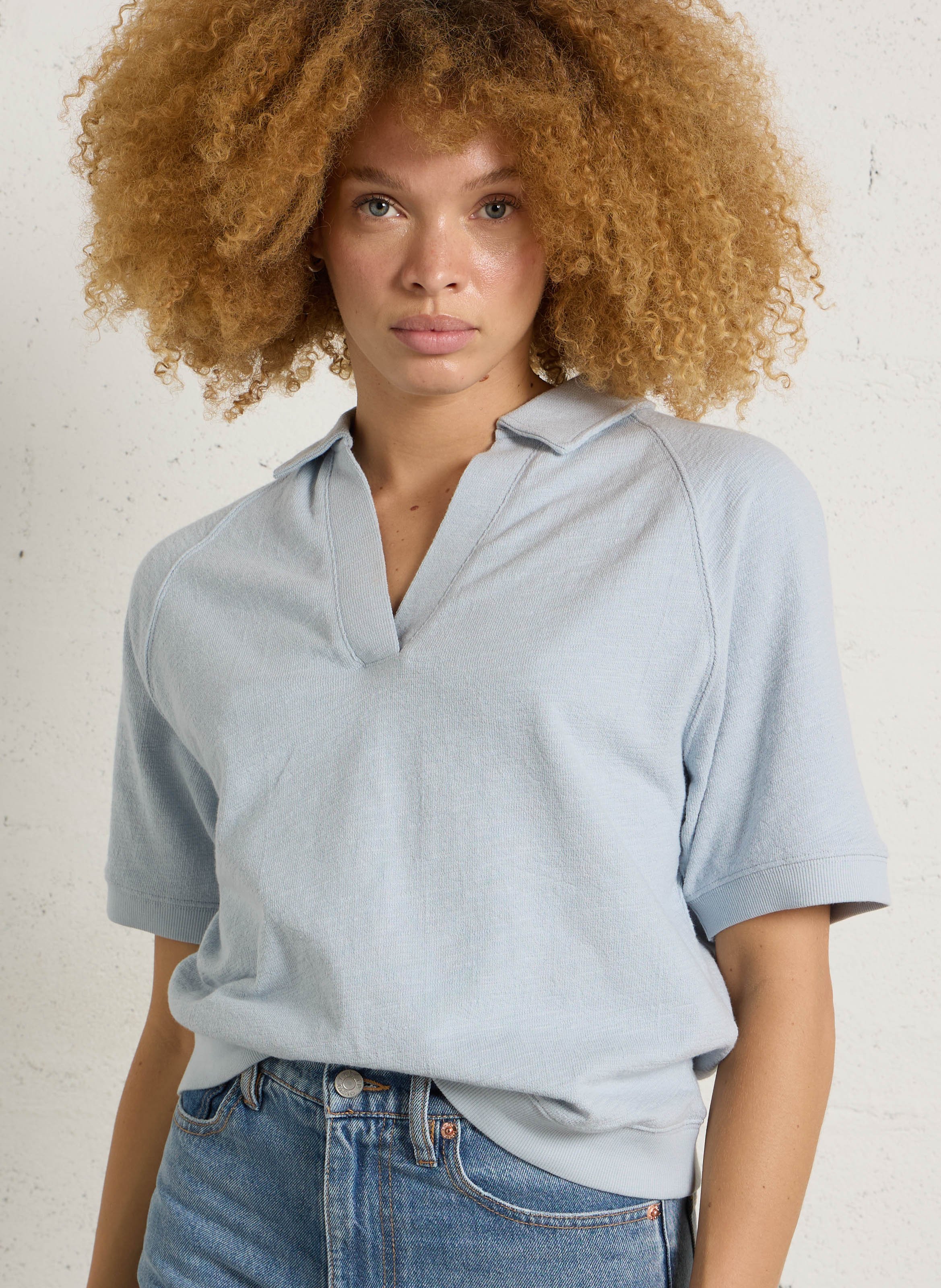 Tee-shirt ample en coton lexy MAISON 123 Bleu