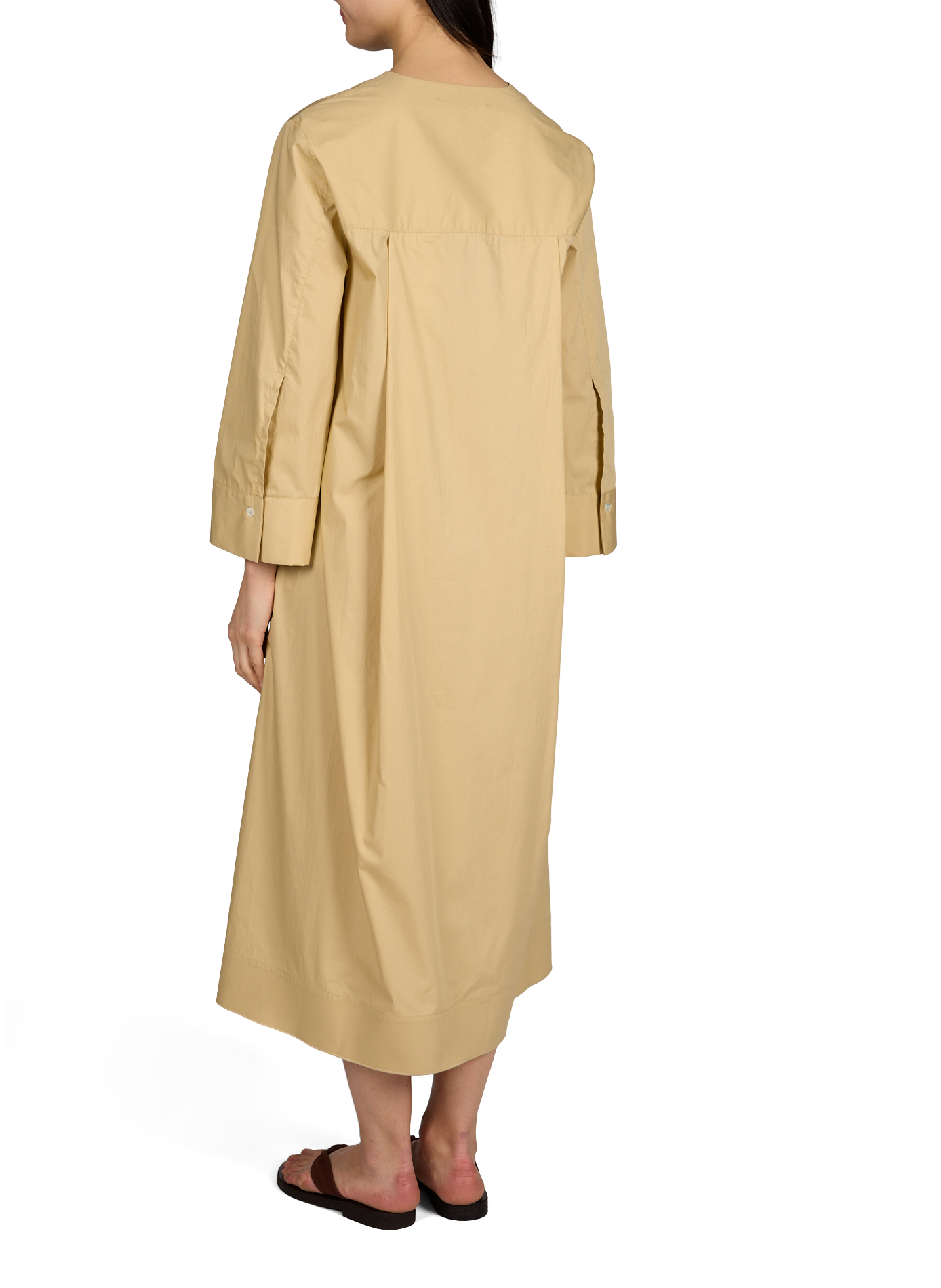 Robe longue ample en coton TELA Beige