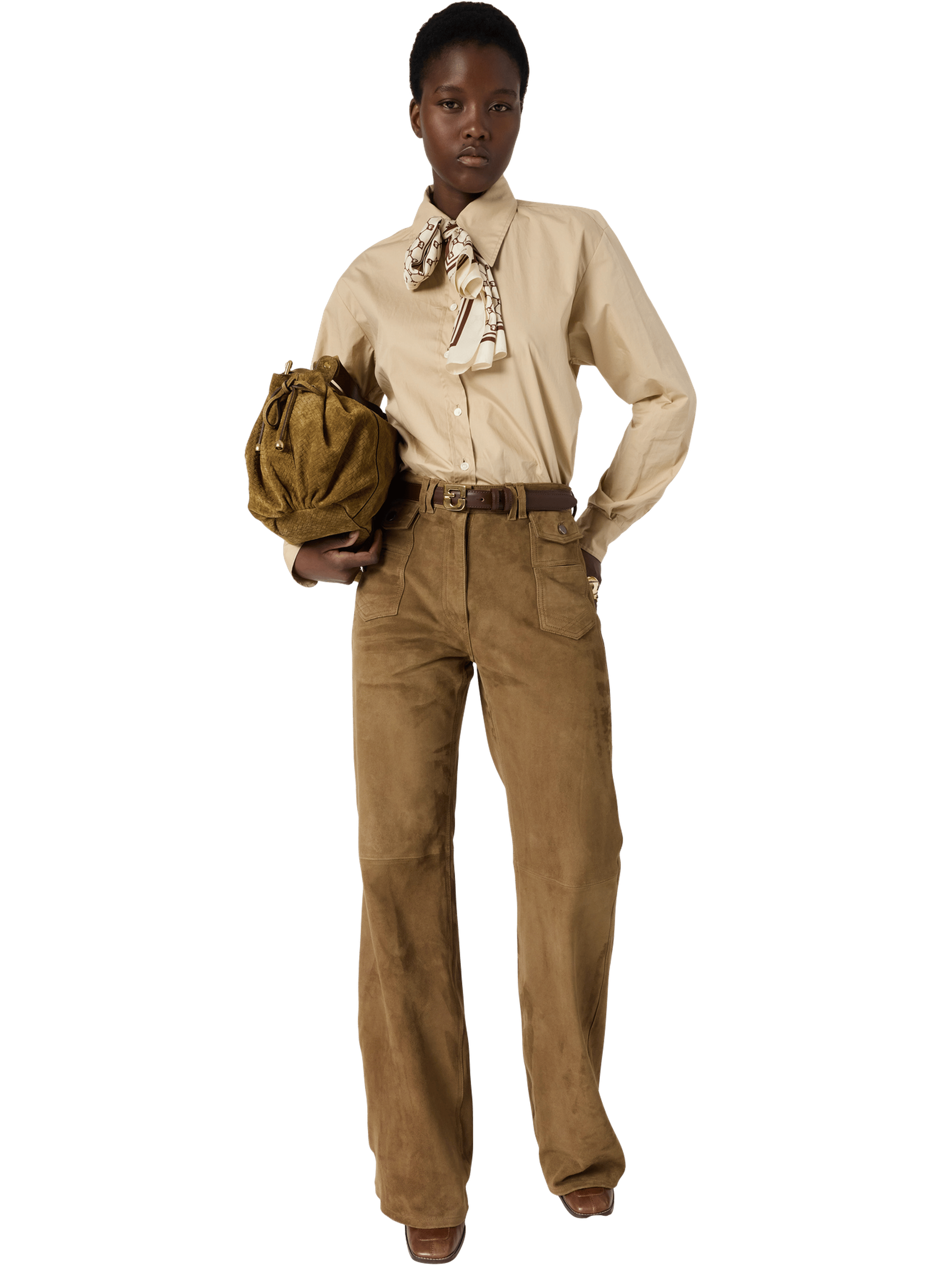 Chemise en popeline de coton - cyrah GERARD DAREL Beige