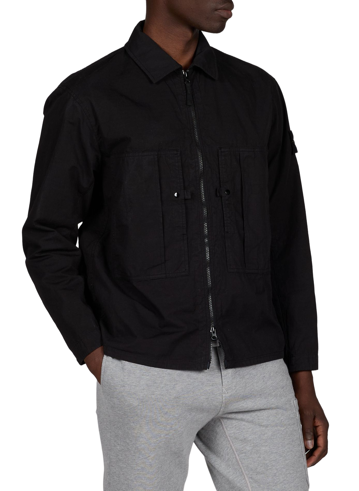 Cotton shirt STONE ISLAND Black