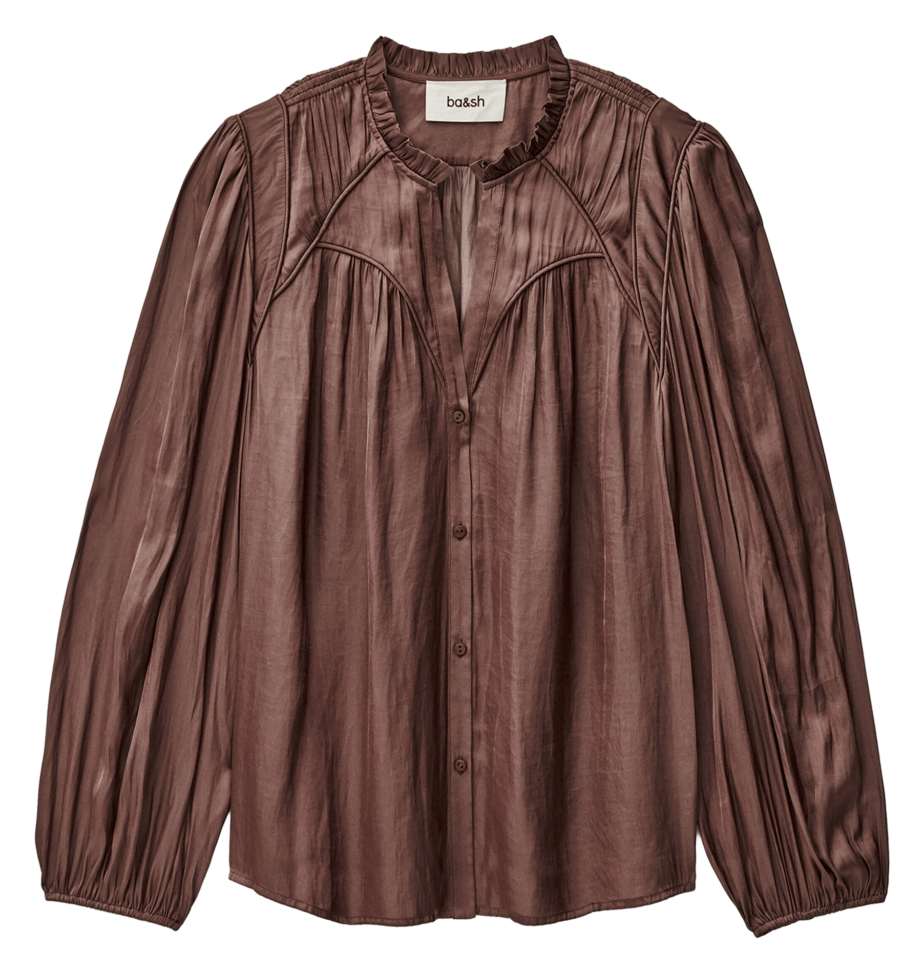 Chemise ample col v fluide cesira Rose