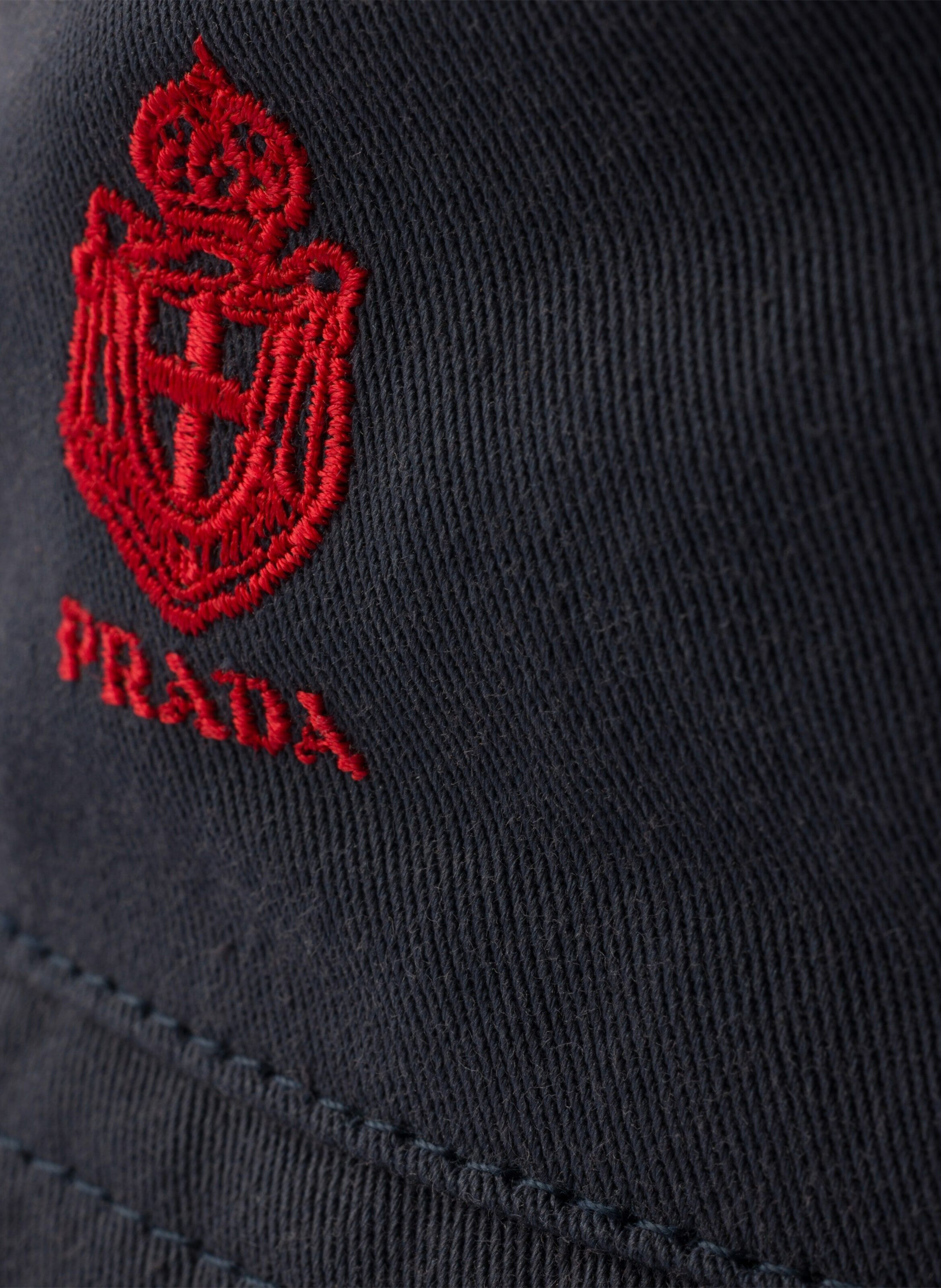 Ancien bob en gabardine PRADA Bleu