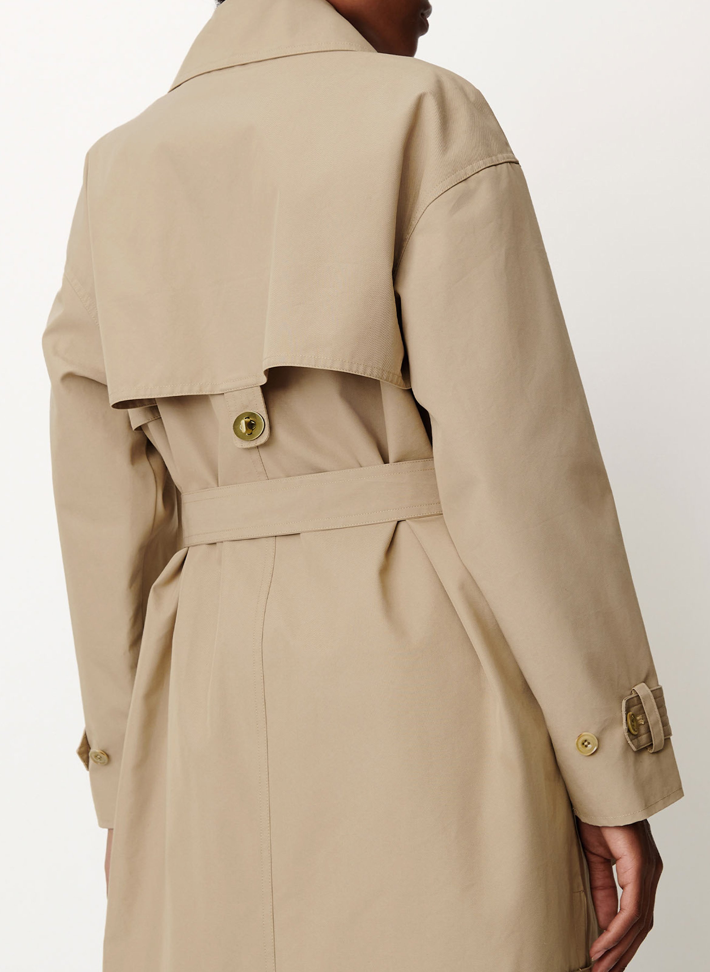 Trench long en coton mélangé trenchliss SESSUN Beige