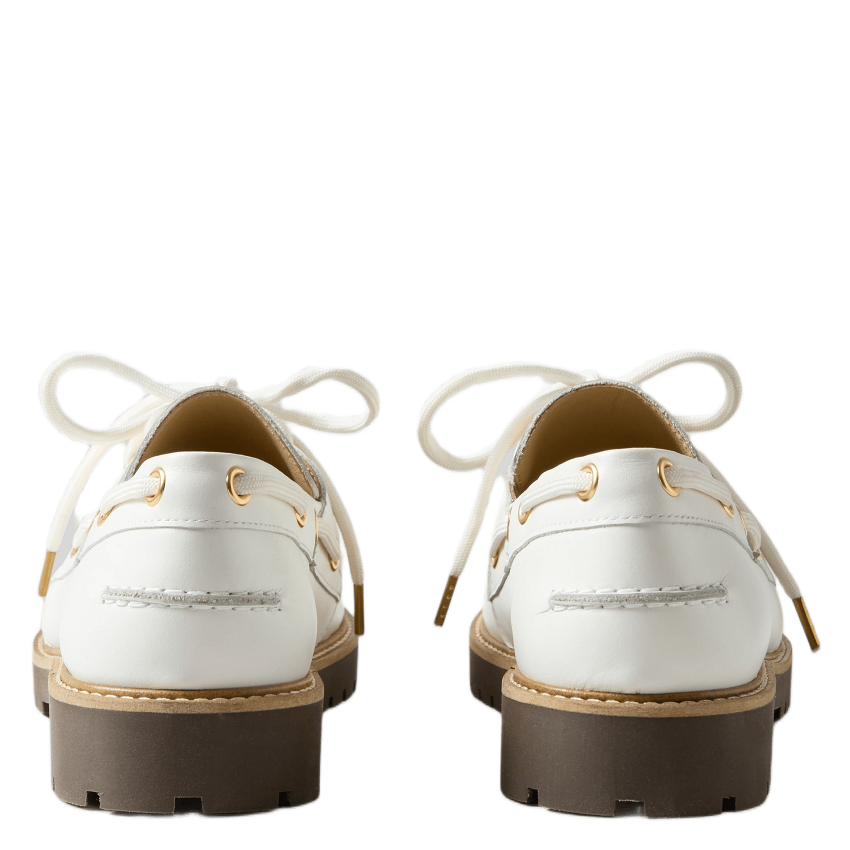 Chassures bateau en cuir CLAUDIE PIERLOT Beige