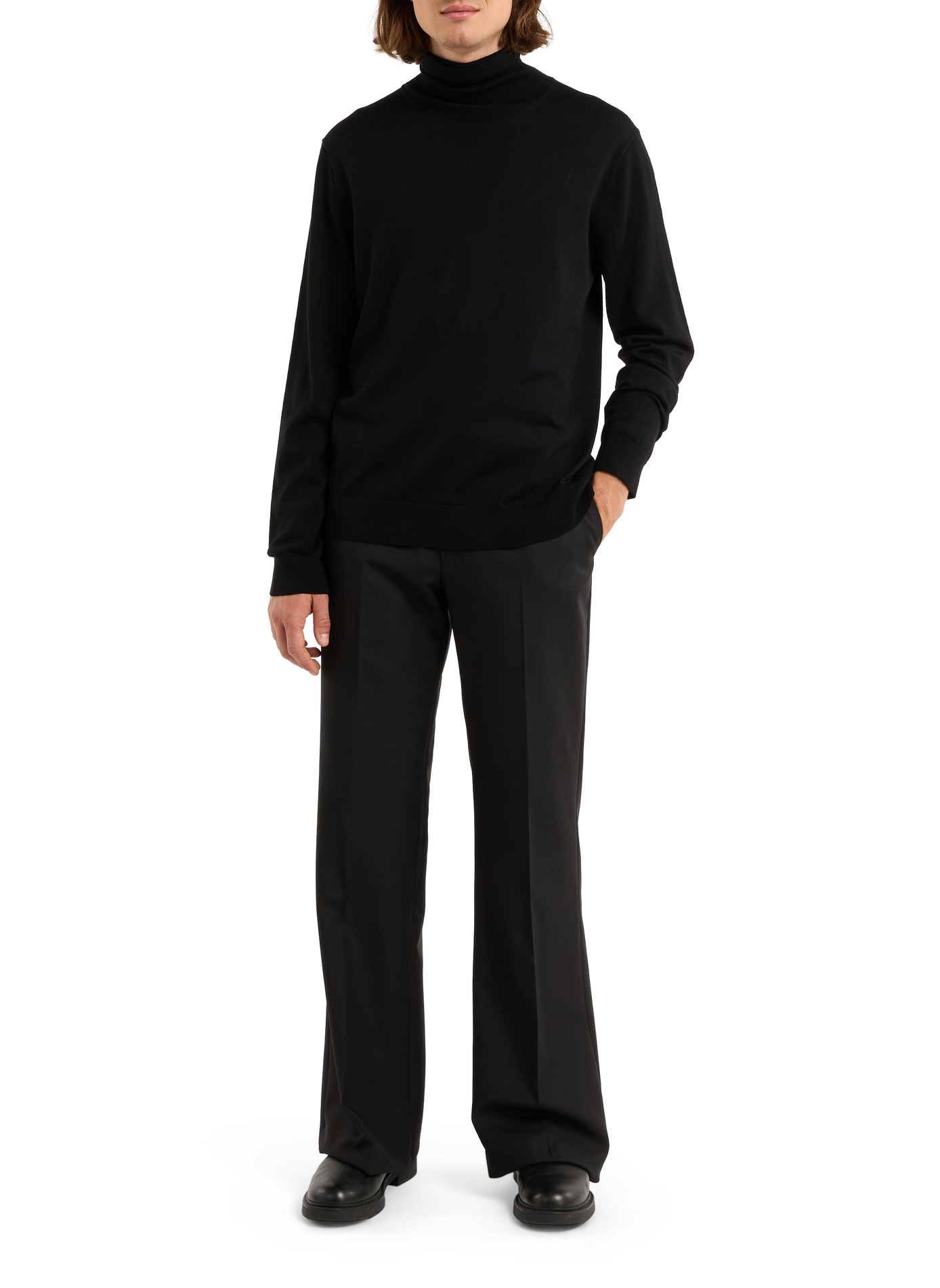 Wool tailored trousers SAISON 1865 Black