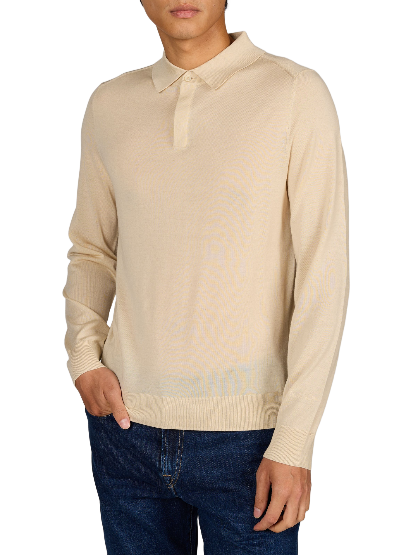 Wool button-up collar sweater PAUL SMITH Brown