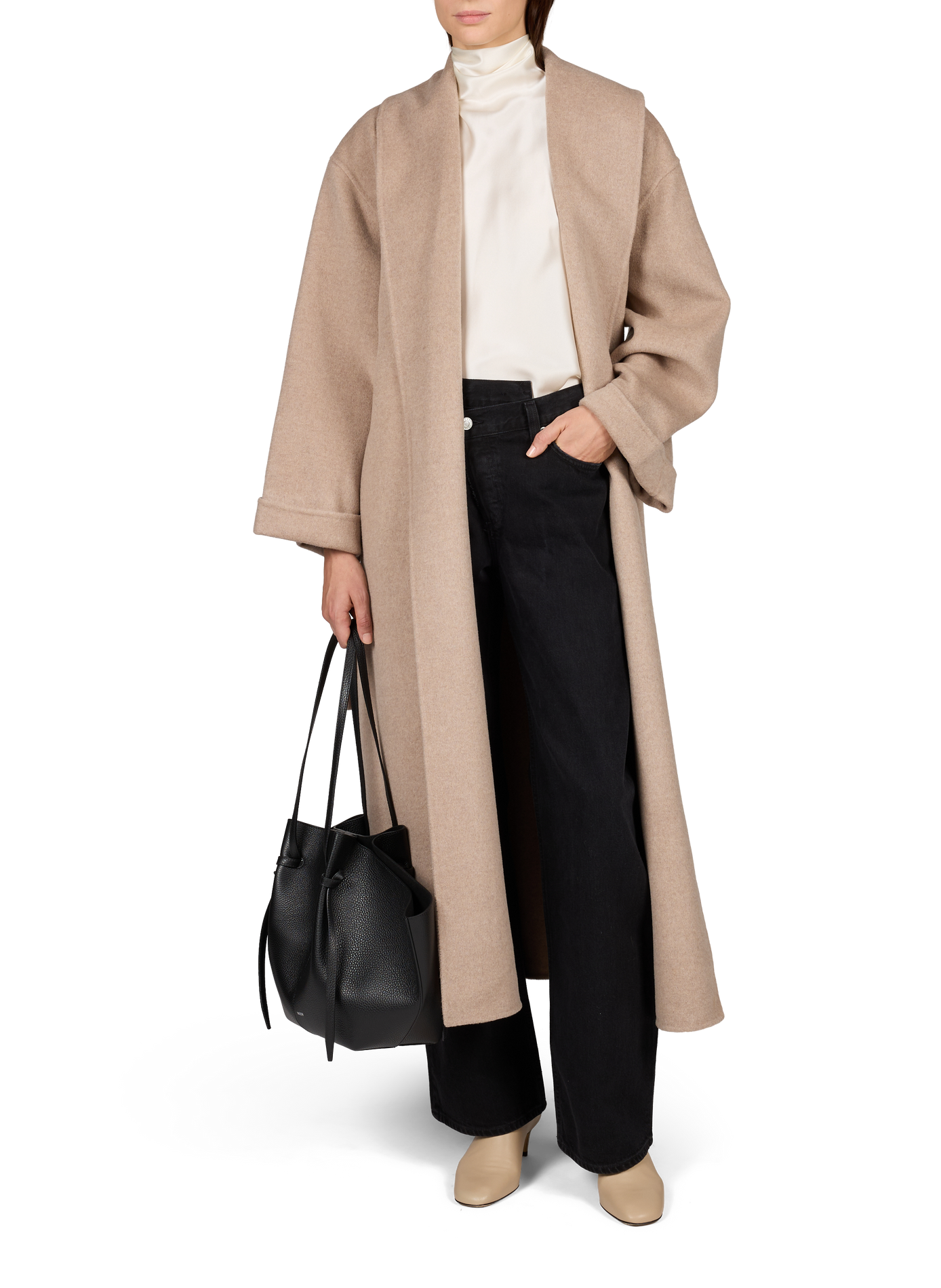 Manteau oversize Trullem en laine BY MALENE BIRGER Marron