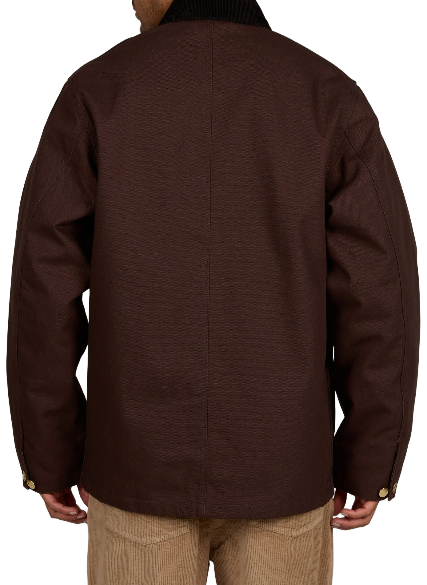 Jack met klassieke kraag van katoen CARHARTT WIP Bruin