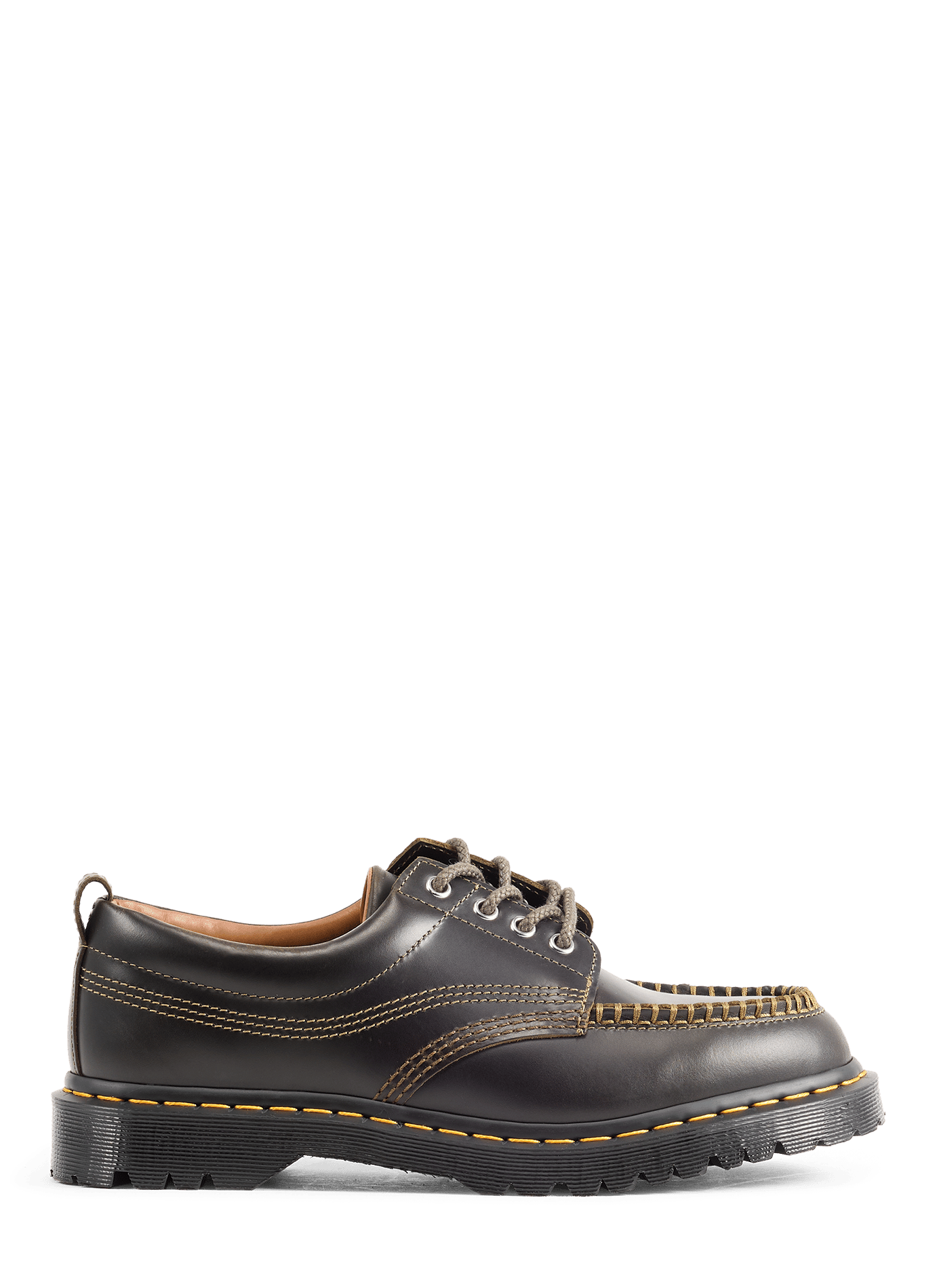 Derbies Lowell met contraststiksels DR. MARTENS Kaki