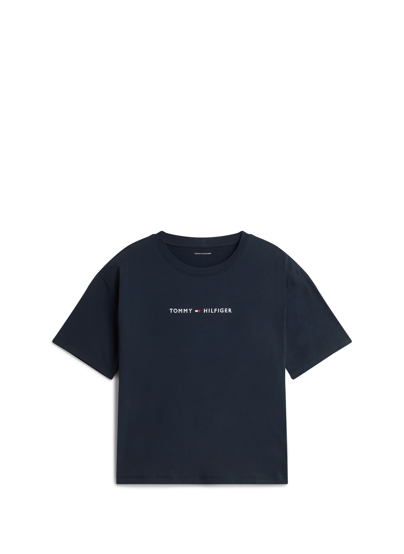 Cotton logo T-shirt TOMMY HILFIGER Blue
