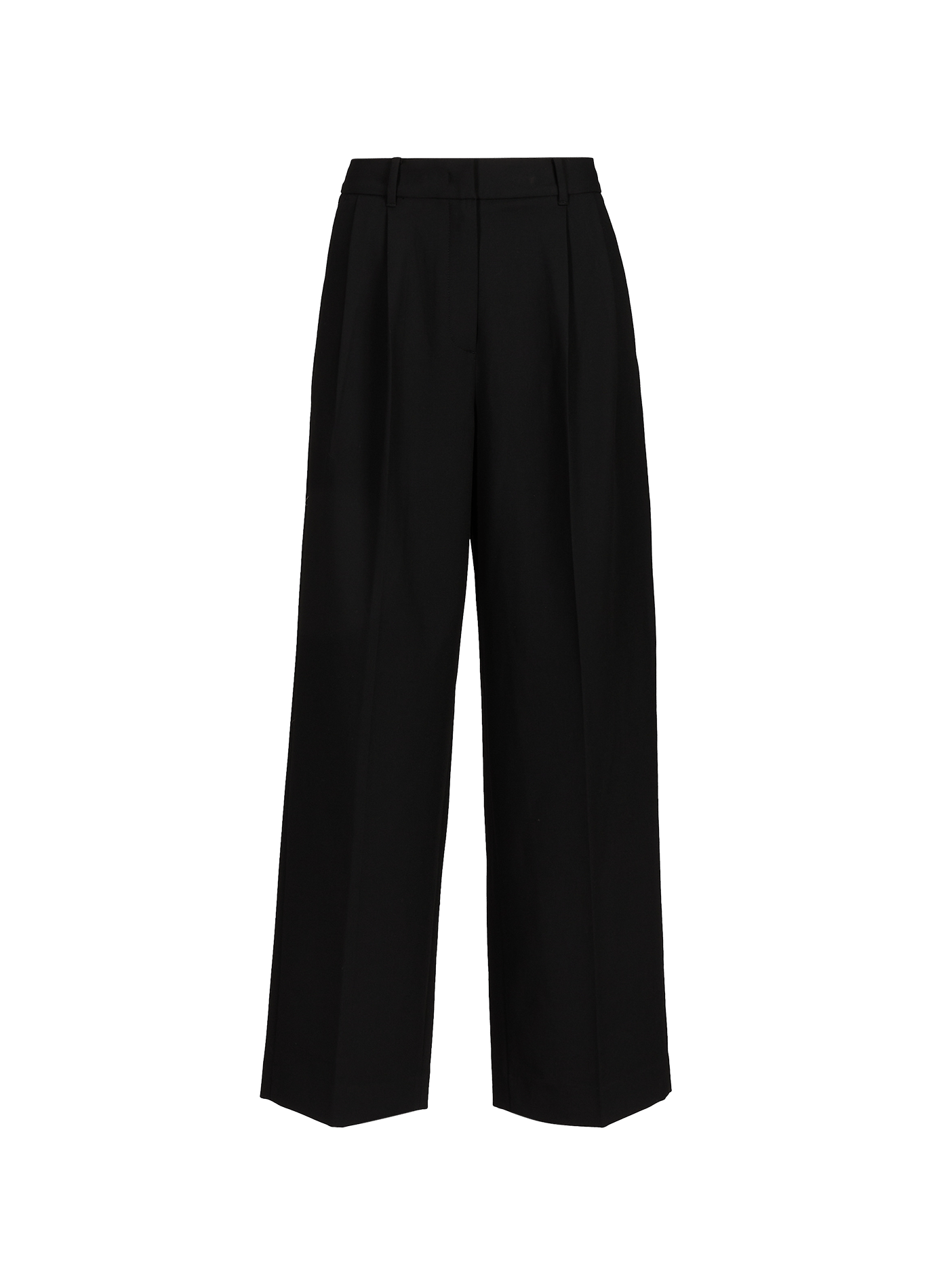 Wide-leg pleated trousers DUNST Black