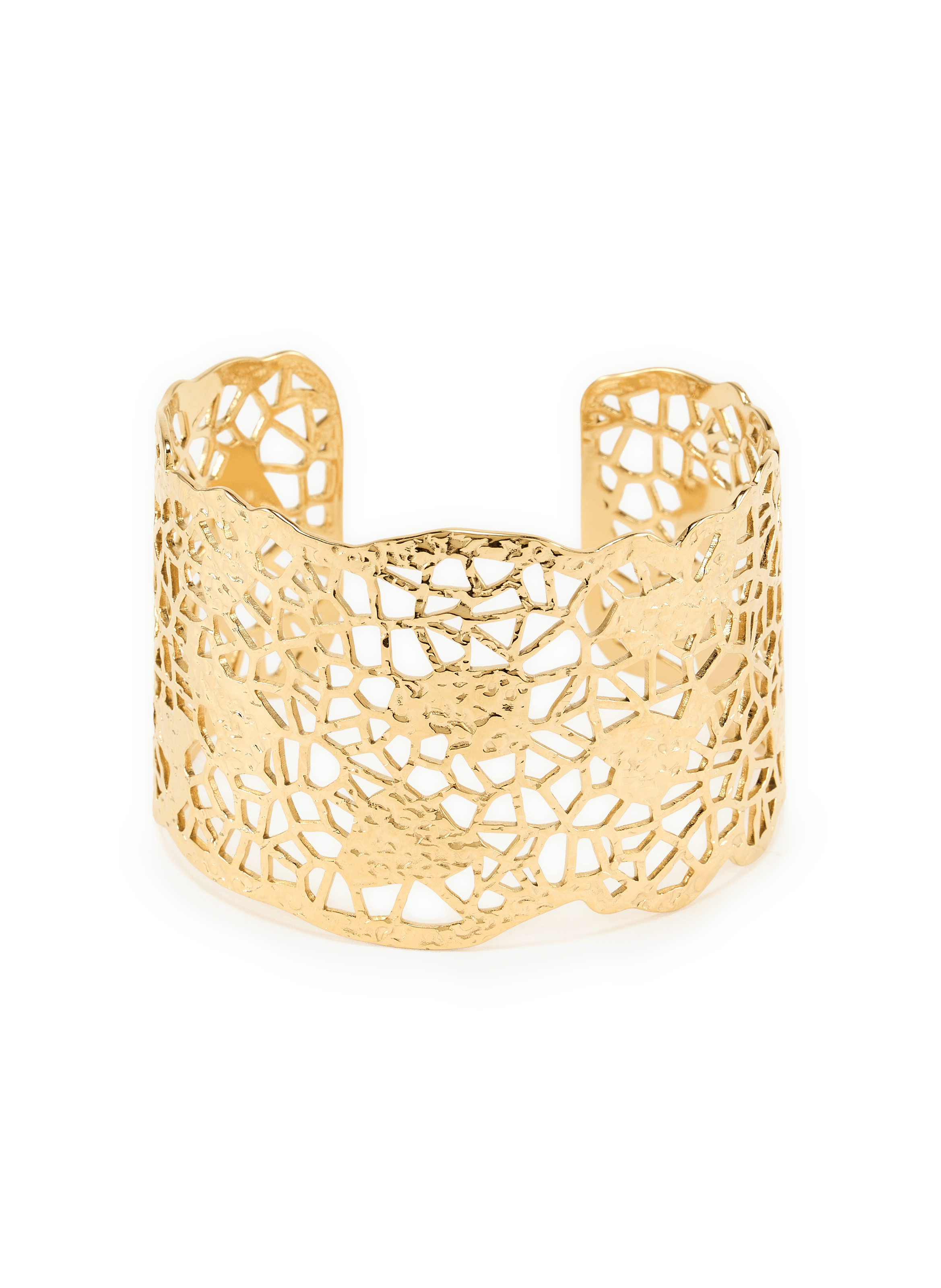 Openwork Cuff Bracelet AU PRINTEMPS PARIS Golden