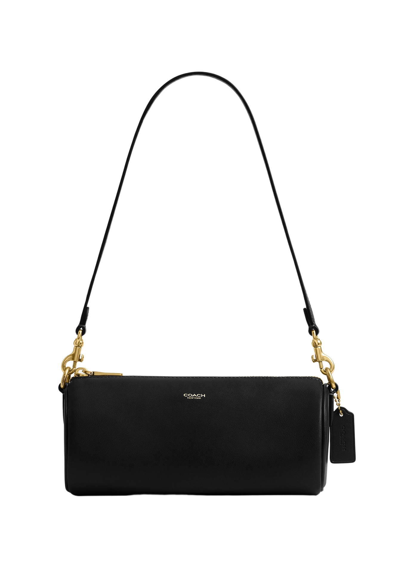 BARREL leather handbag COACH Black