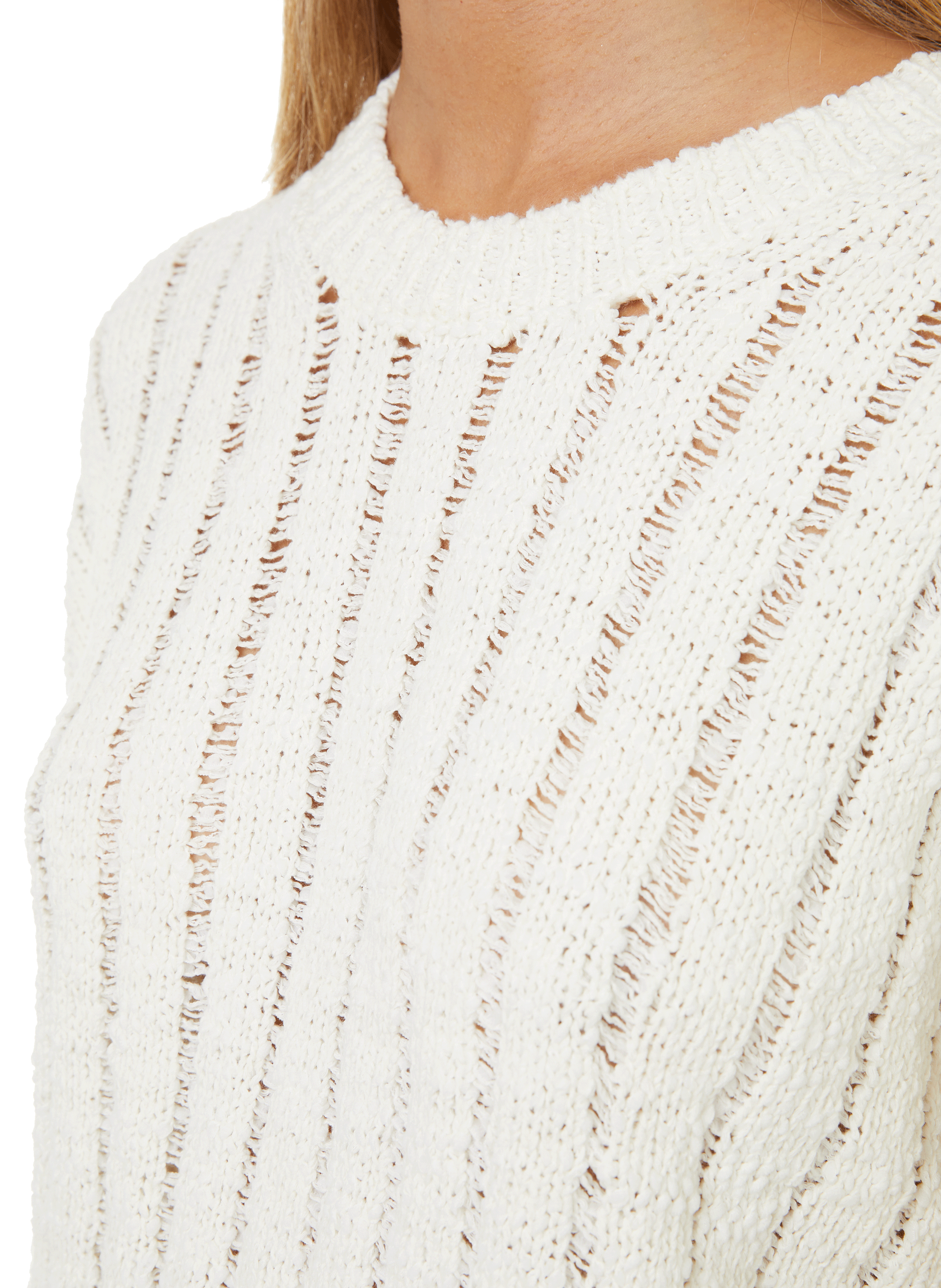 Julia Crew Neck cotton jumper SAMSOE SAMSOE Beige