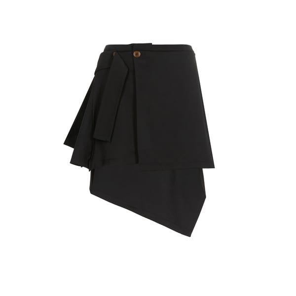 Jupe courte en laine