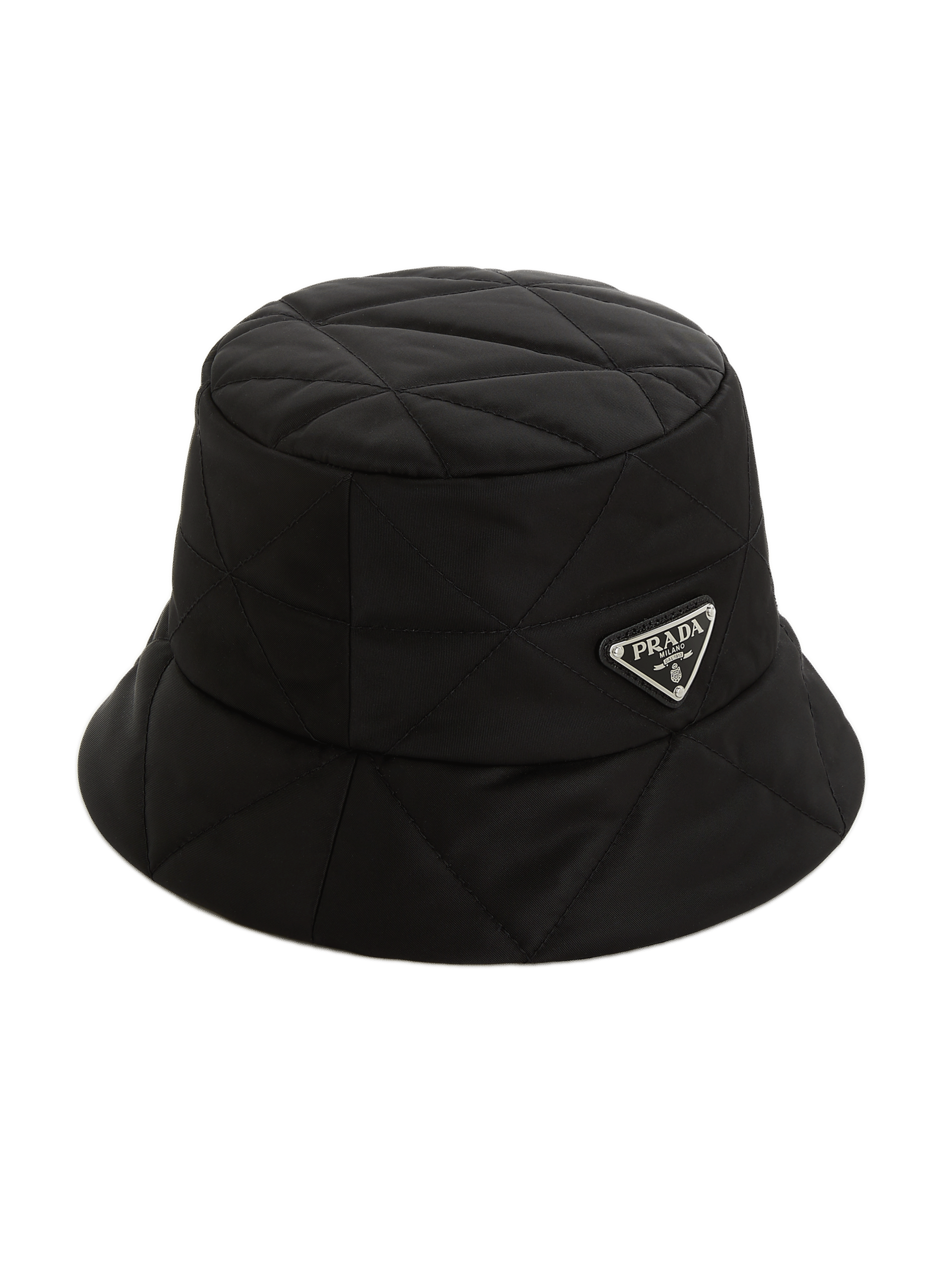 Quilted bucket hat PRADA Black