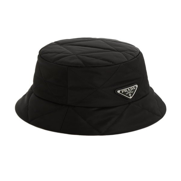 Prada Quilted Bucket Hat In Black