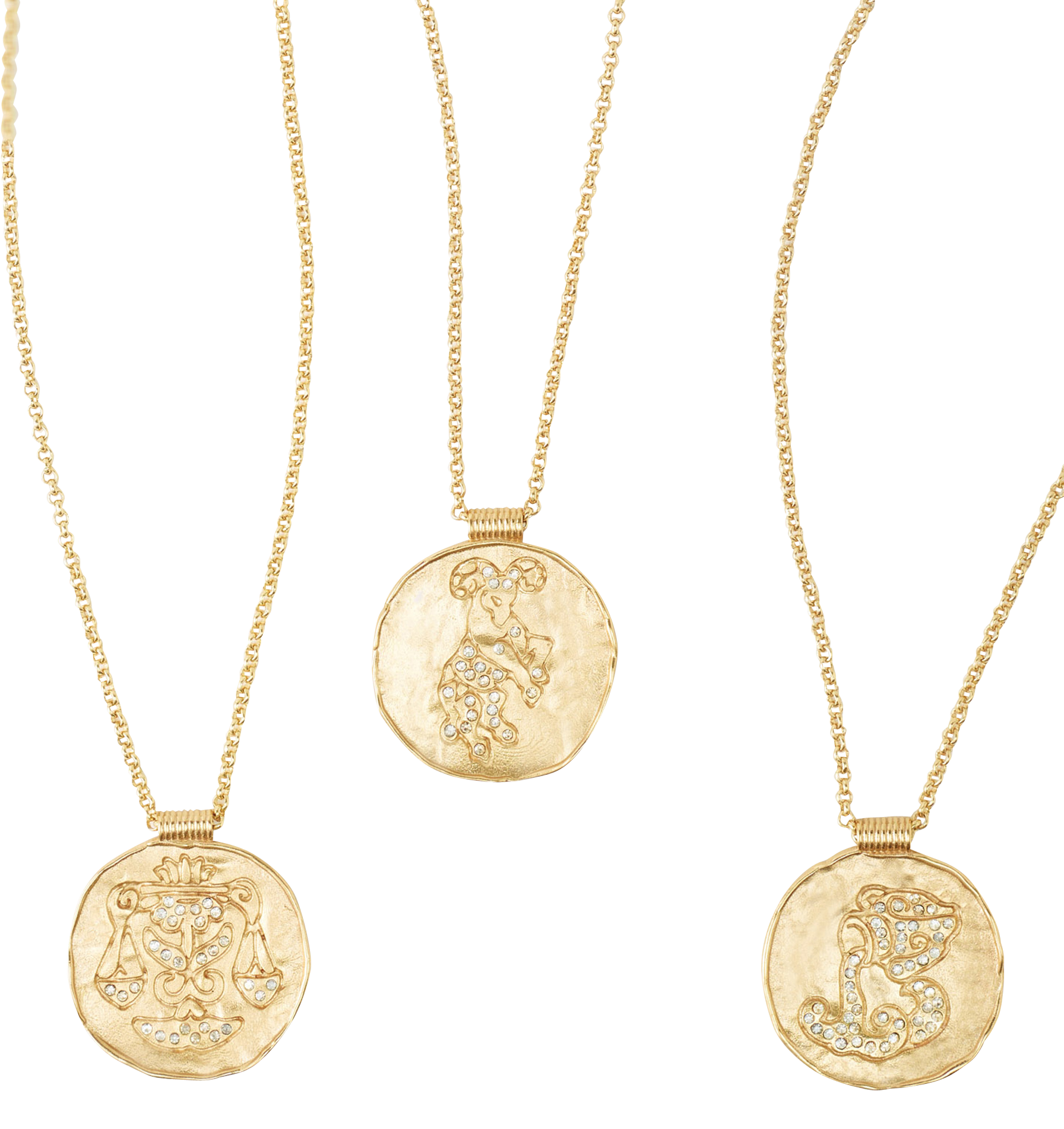 Collier à médaille signe astrologique | Doré MAJE Femme